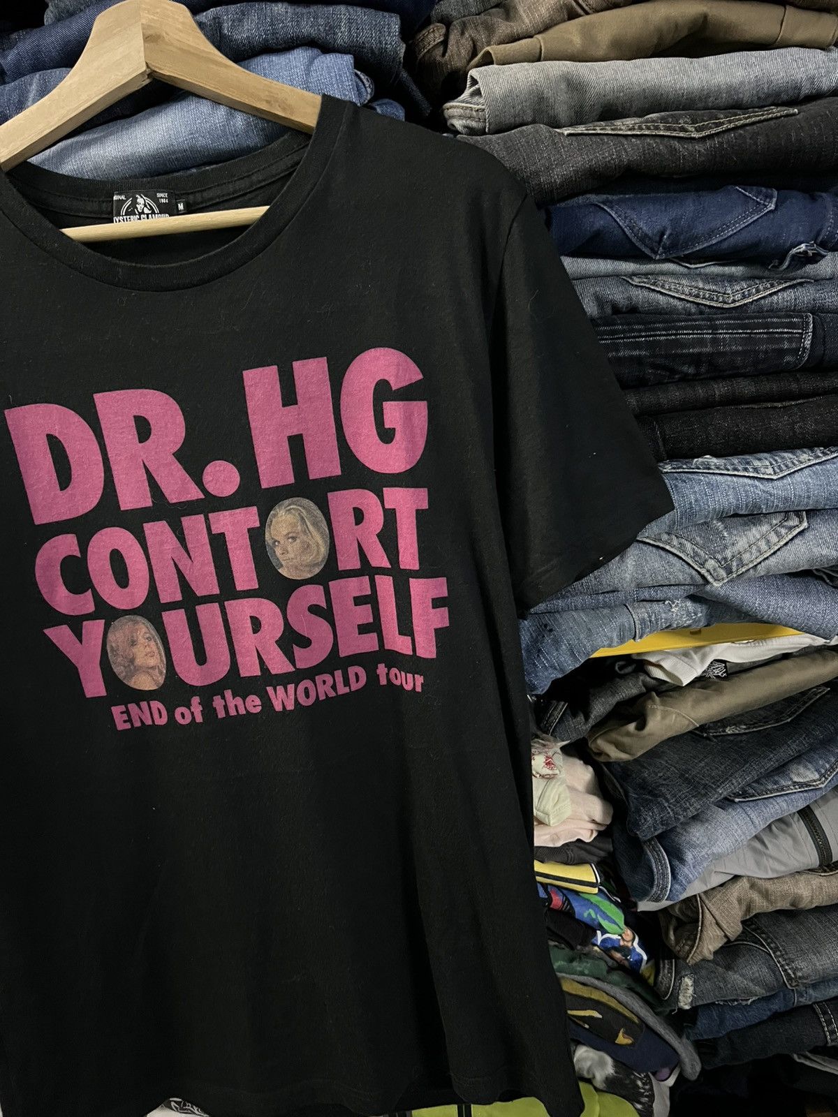 Hysteric Glamour 💥Rare💥Hysteric Glamour Dr.Hg Contort Youself Tee Size US M / EU 48-50 / 2 - 4 Thumbnail