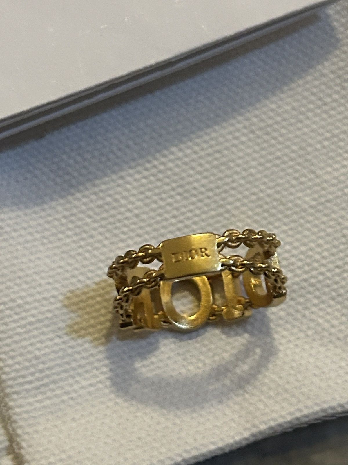 Dior Dior DIO(R)EVOLUTION RING Gold-Finish Metal and Silver-Tone Size ONE SIZE - 6 Thumbnail