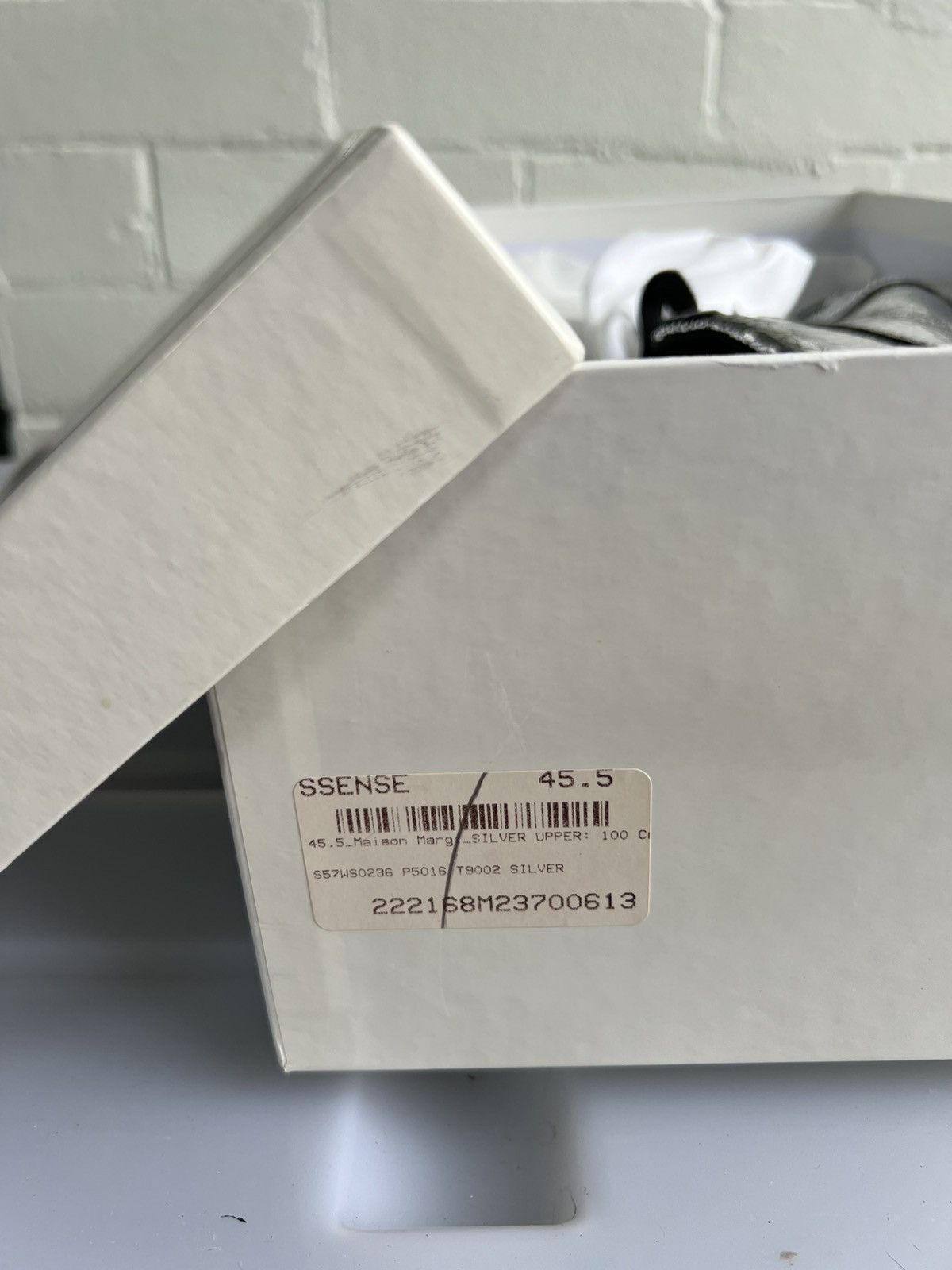 Maison Margiela Maidon margiela silver cracked replica sneaker Size US 12.5 / EU 45-46 - 5 Thumbnail