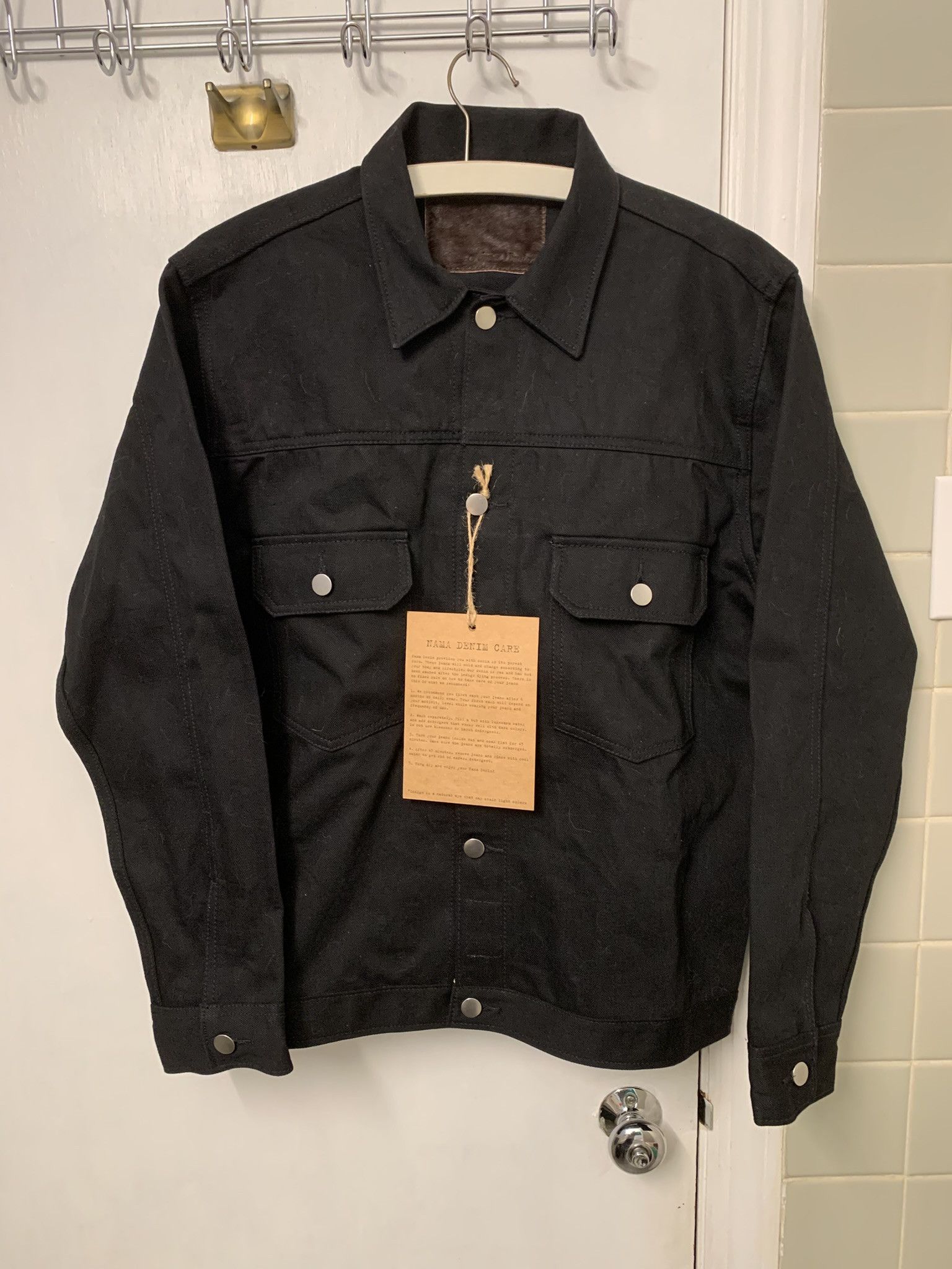Other Nama Denim Type II Black Denim Jacket 15 oz, Medium-ish Size US M / EU 48-50 / 2 - 1 Thumbnail