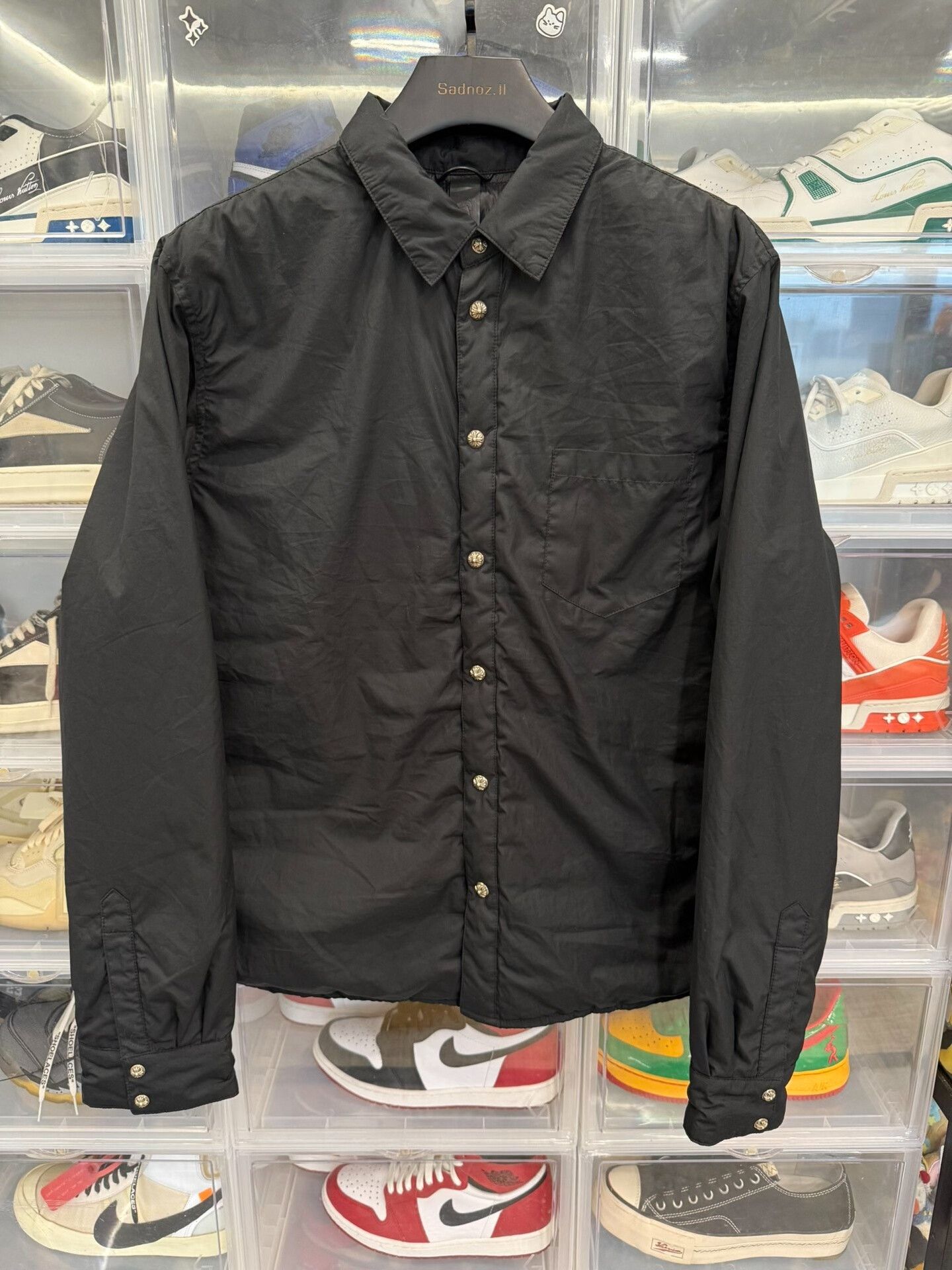 Chrome Hearts Chrome Hearts Black Down Shirt Size US L / EU 52-54 / 3 - 1 Thumbnail