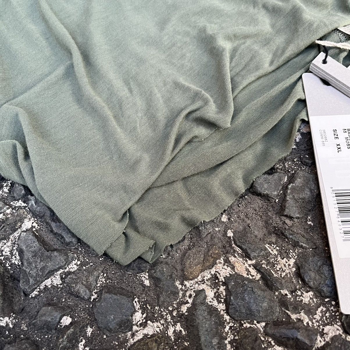 Rick Owens BNWT Rick Owens S/S2023 “EDFU” Basic Short Sleeve Tee “Moss” Size US XXL / EU 58 / 5 - 8 Thumbnail