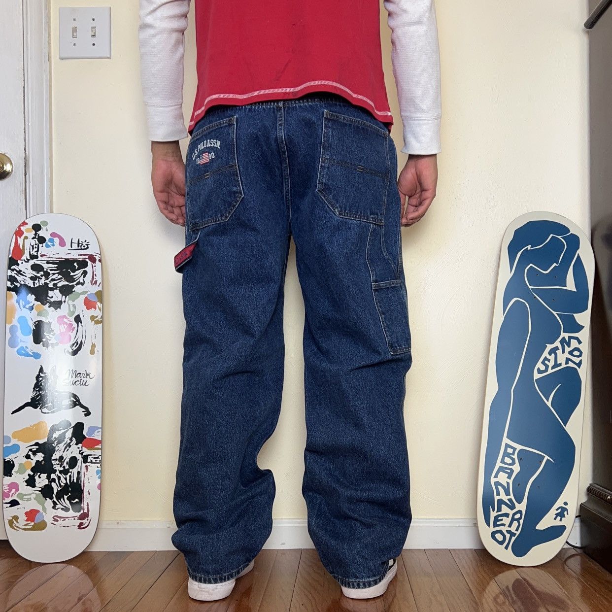U.S. Polo Assn. × Vintage Vintage U.S. Polo Assn. Carpenter Jeans Size US 38 / EU 54 - 10 Thumbnail