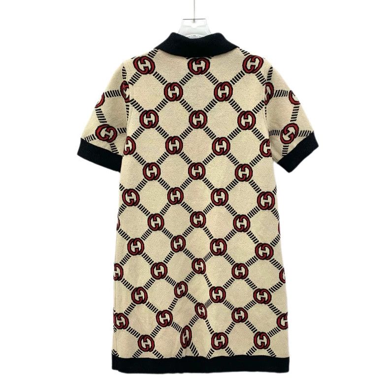 Gucci Gucci Colour-blocked logo jacquard full-printed wool lapel Size S / US 4 / IT 40 - 4 Thumbnail