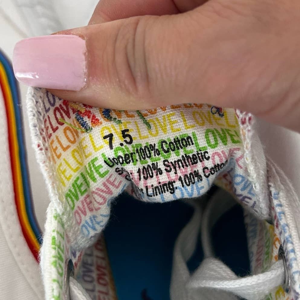 Other Blowfish White Rainbow Sneakers Sz 7.5 Size US 7.5 / IT 37.5 - 8 Thumbnail
