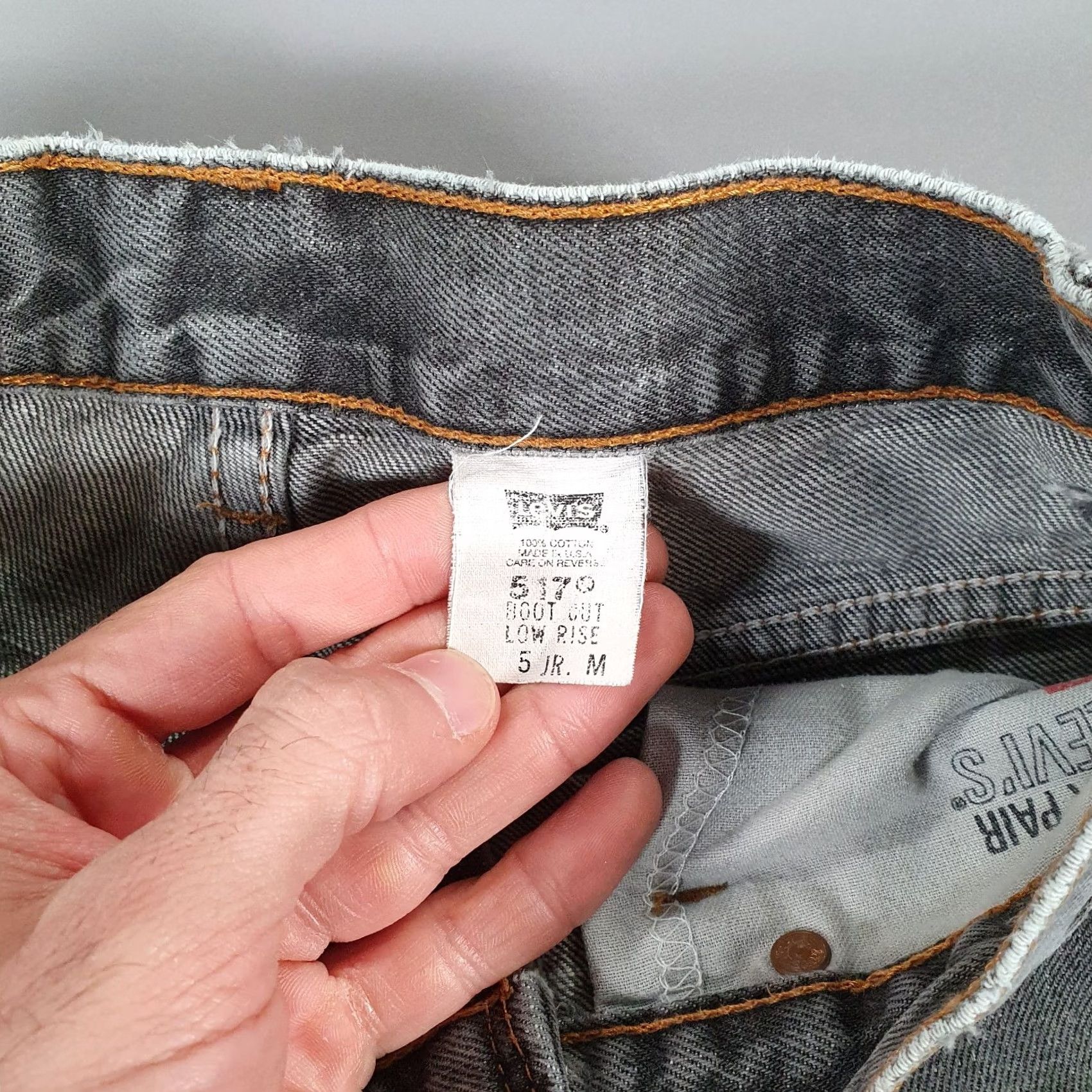 Levi's VINTAGE Levi's 517 Womens Jeans Bootcut Denim Grey W27 L32 Slim Rise Mid Womens Jeans 90s USA Made Mens? Size 27" / US 4 / IT 40 - 5 Thumbnail