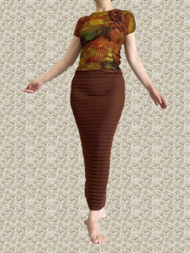 Issey Miyake Issey Miyake size:2 Yellow psychedelic printed top Size XS / US 0-2 / IT 36-38 - 6 Thumbnail
