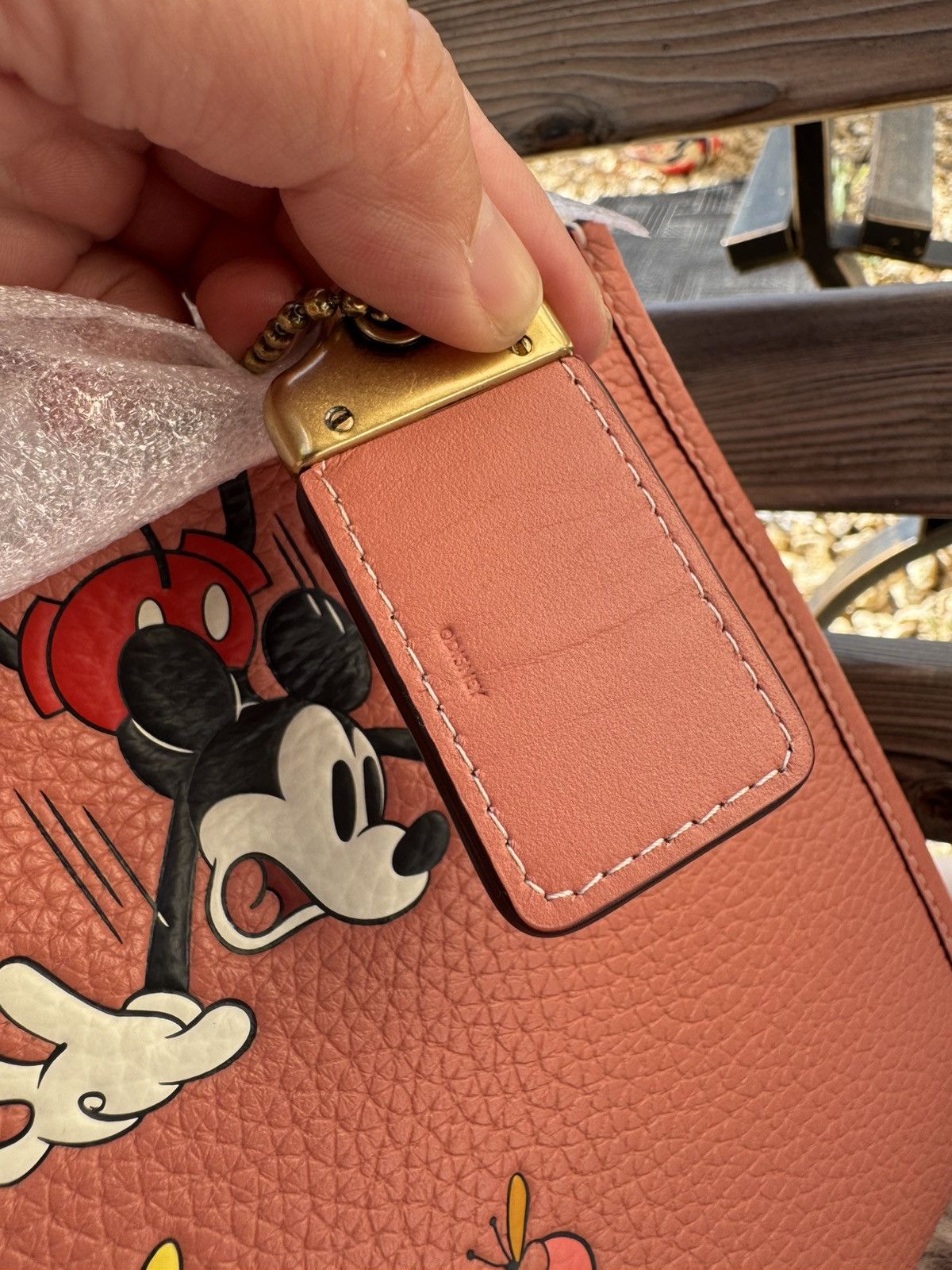 Coach DISNEY X COACH Rogue 25 Leather Mickey Mouse Flower Pink NWT Size ONE SIZE - 11 Thumbnail