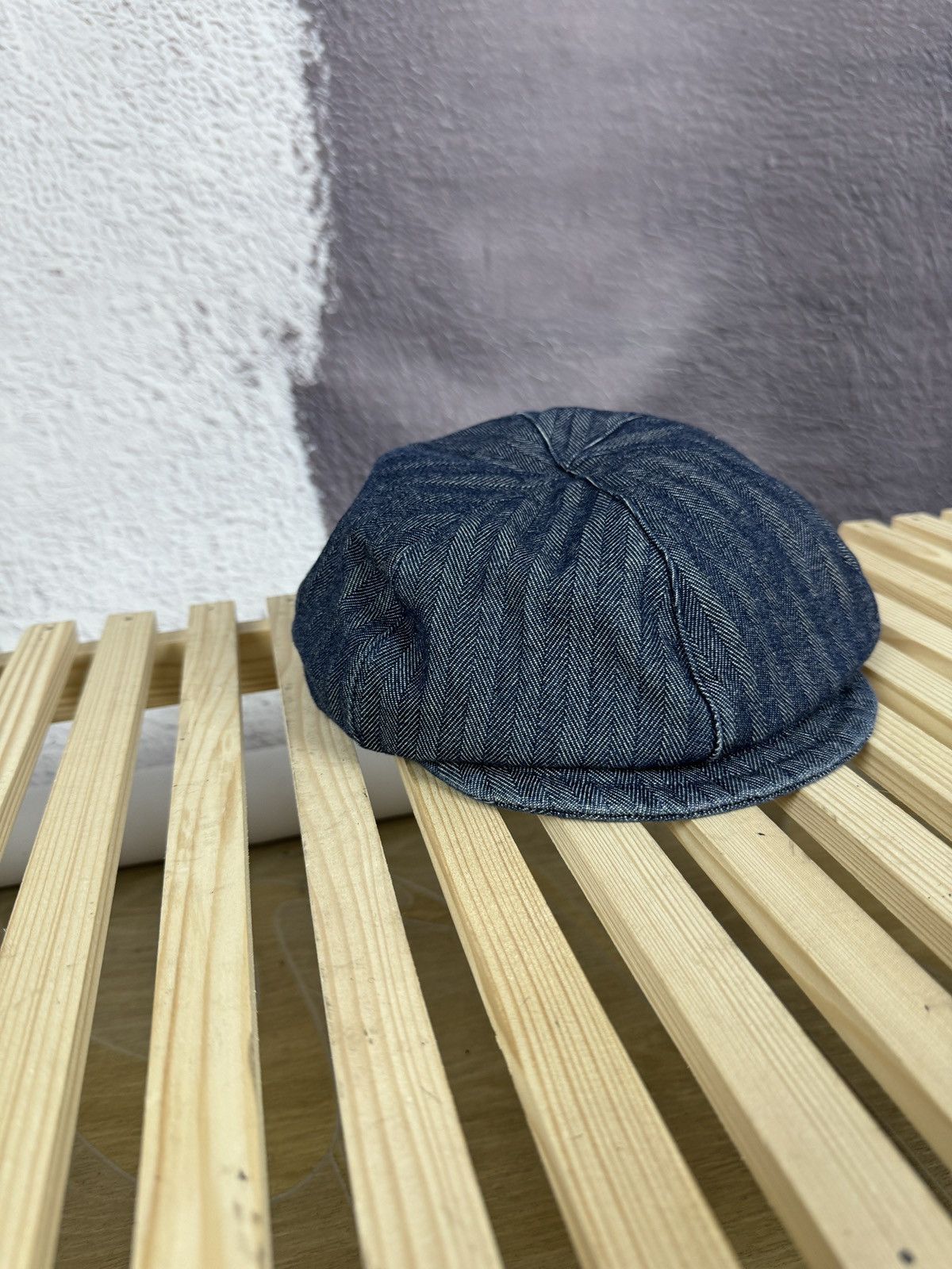 Japanese Brand Milsa Second Femmes Chamantes newsboy baker’s hat denim Size ONE SIZE - 2 Thumbnail