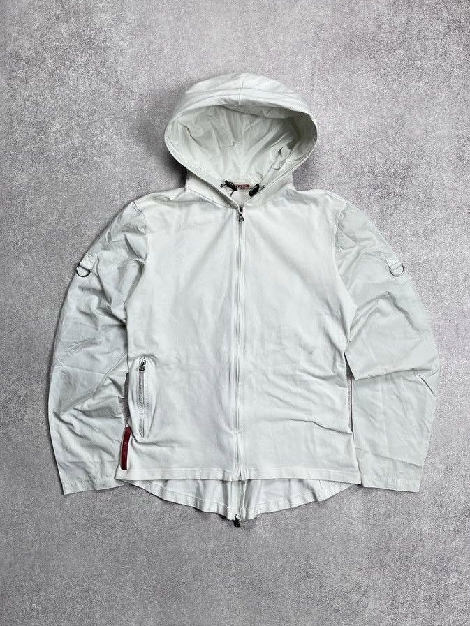 Vintage Prada Red Tab Sport Nylon Sleeve Jacket XL