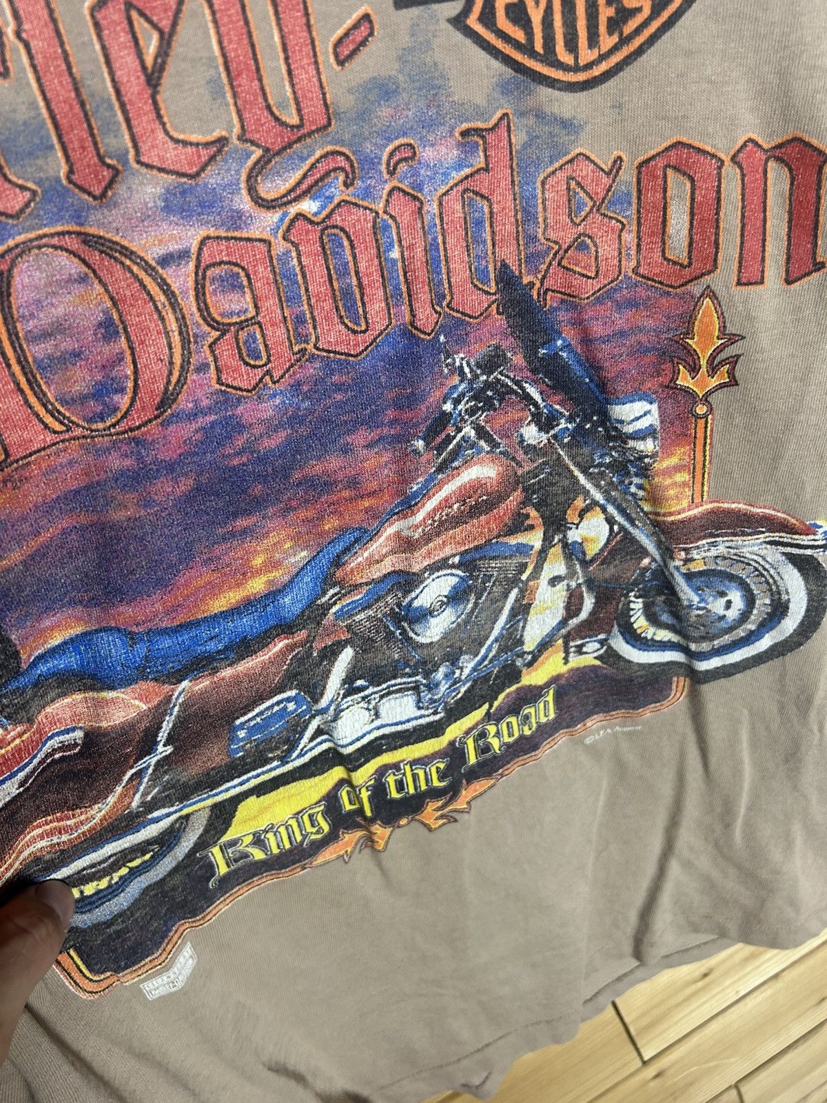 Harley Davidson Vintage 1995 Harley Davidson kings of the road single stitch Size US L / EU 52-54 / 3 - 4 Thumbnail