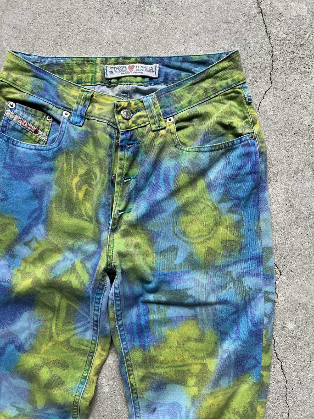 Diesel × Hysteric Glamour × Le Grande Bleu (L.G.B.) Crazy Y2K Opium Diesel IfSixWasNine style LGB Size 29" - 9 Thumbnail