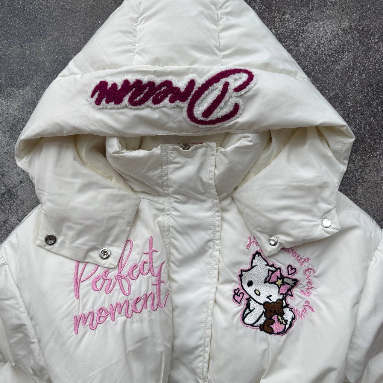 If Six Was Nine Hello Kitty 2000’s Aesthetic Y2K Cute Hooded Winter Jacket Size S / US 4 / IT 40 - 9 Thumbnail