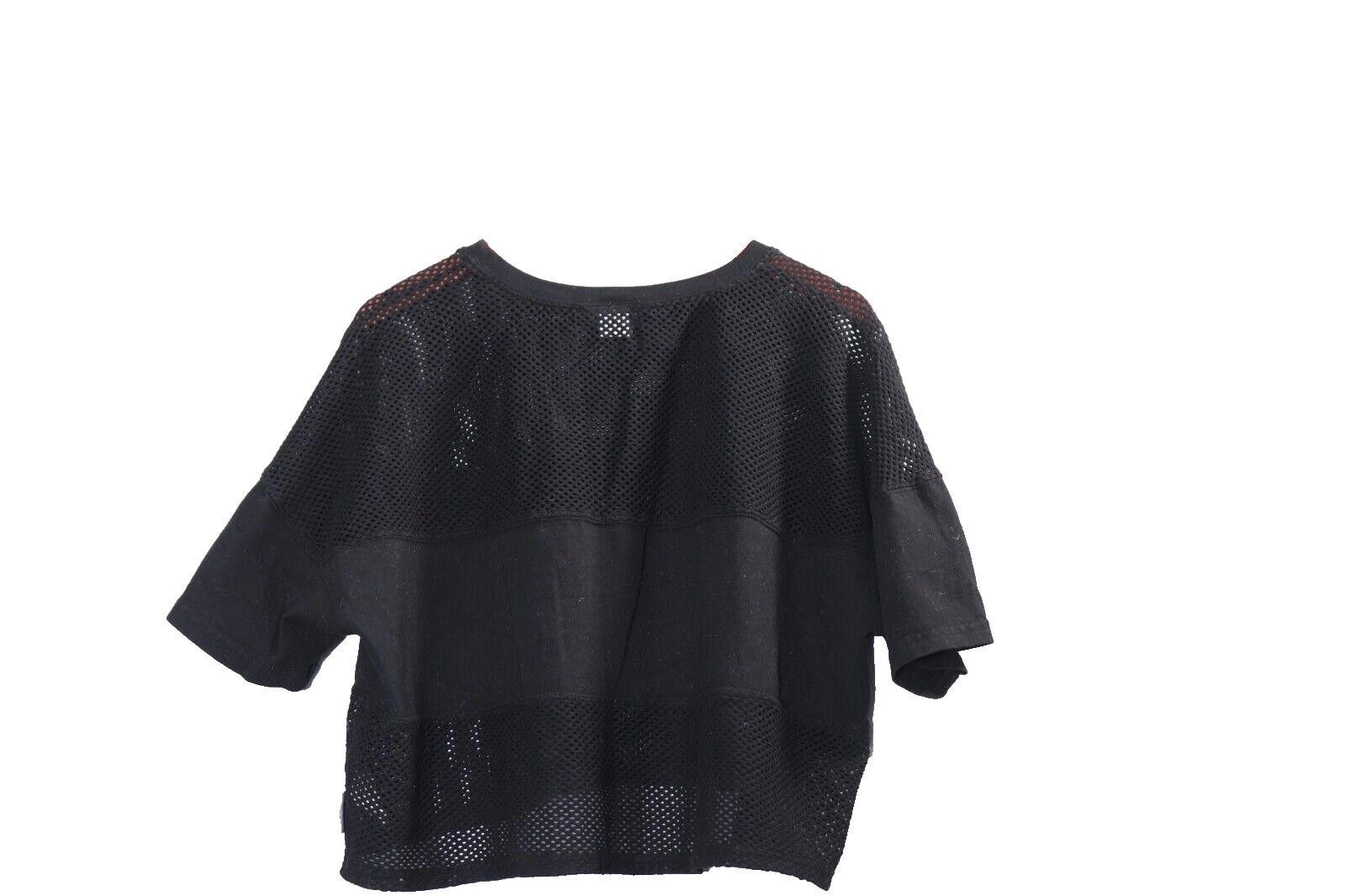 Designer Lagree West Women Medium Black Crop Top Spirit Jersey NWT Size M / US 6-8 / IT 42-44 - 3 Thumbnail