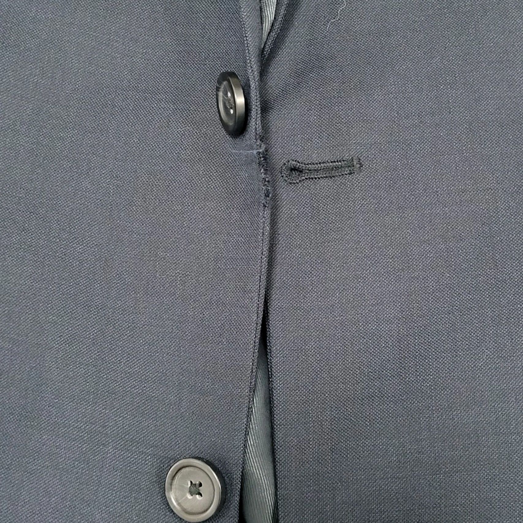 Pronto Uomo Pronto Uomo Blazer Blue 100% Wool 2-Button Notch Double-Vented Adult 42L Mens Size 42R - 4 Thumbnail
