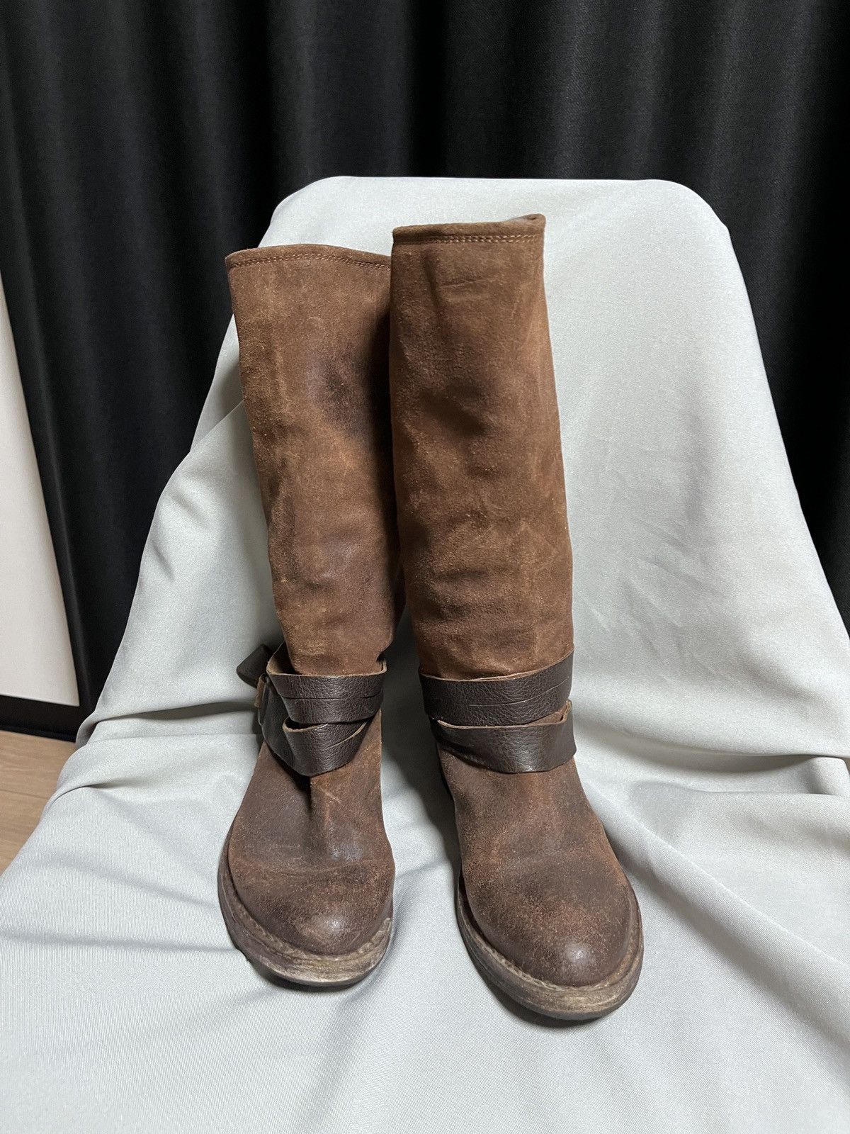 MoMA Moma Avant Garde Brown Leather + Fur Inside Warm Boots Size US 6 / IT 36 - 11 Thumbnail