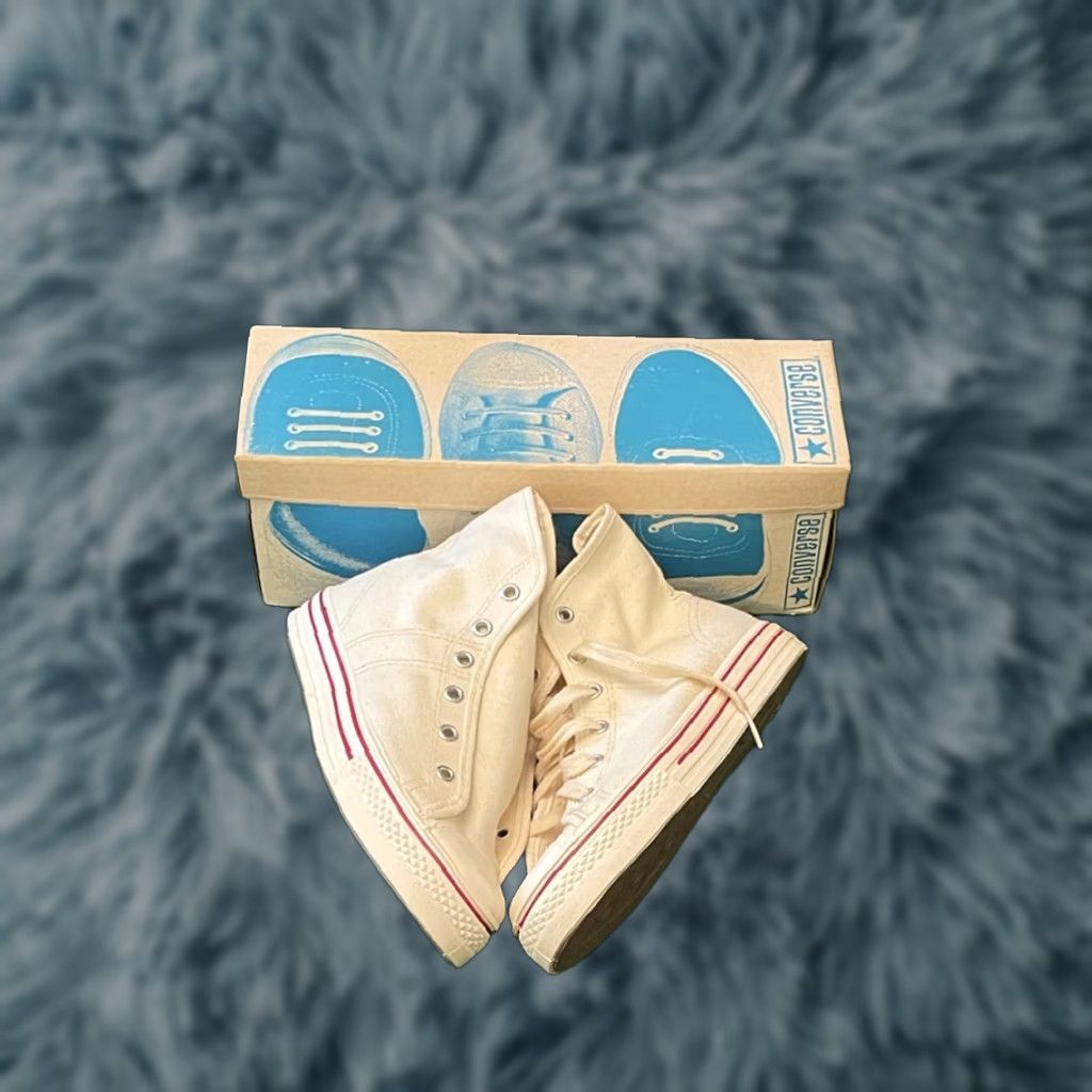 Converse VINTAGE Converse Made In USA High Fast Break Canvas Rare Old Stock Size 3.5 Men Sneakers Basketball 60s 70s 80s Chuck Taylor Dr J Size US 5 / EU 37 - 1 Thumbnail