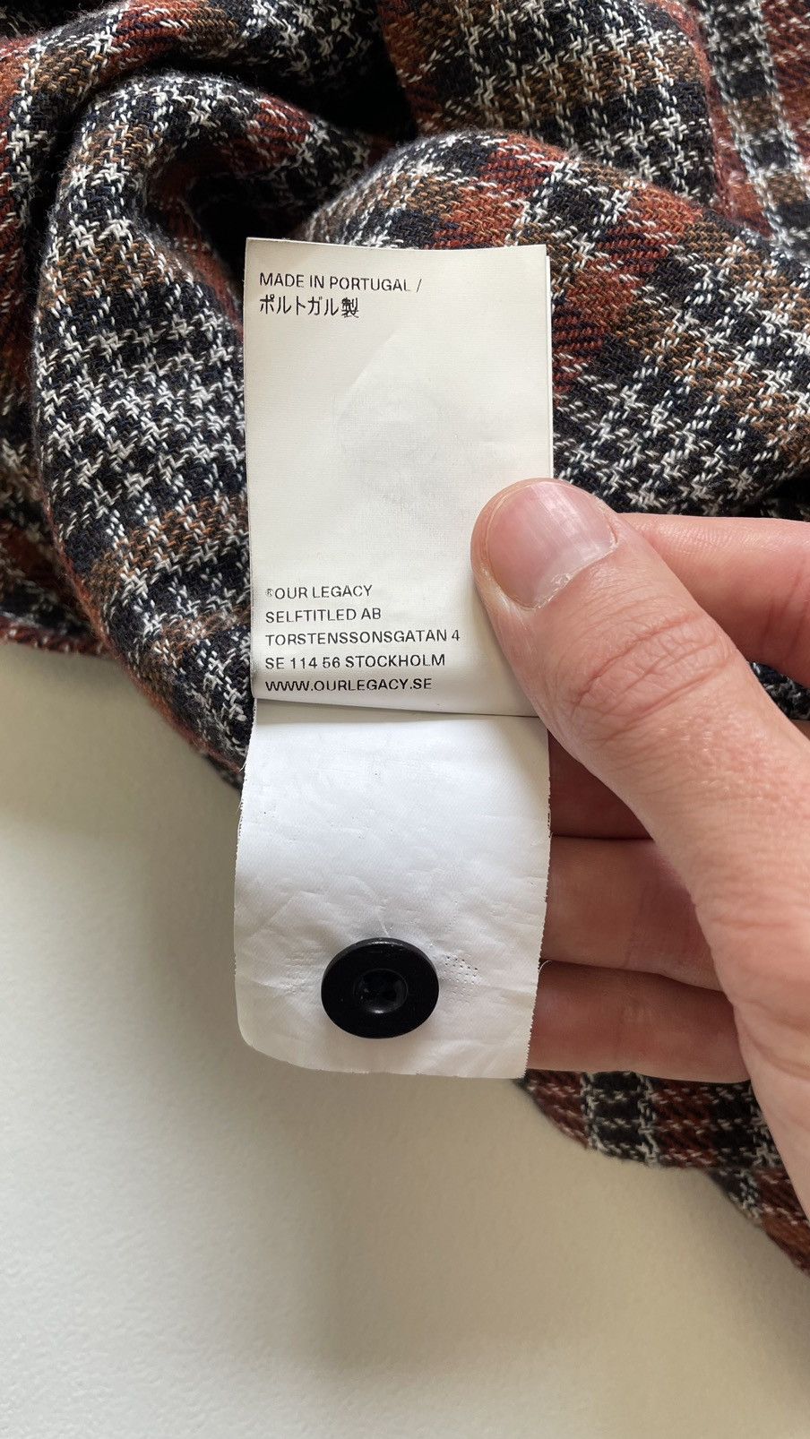 Our Legacy Crepe Tweed Check Flannel Box Shirt Size US M / EU 48-50 / 2 - 11 Thumbnail