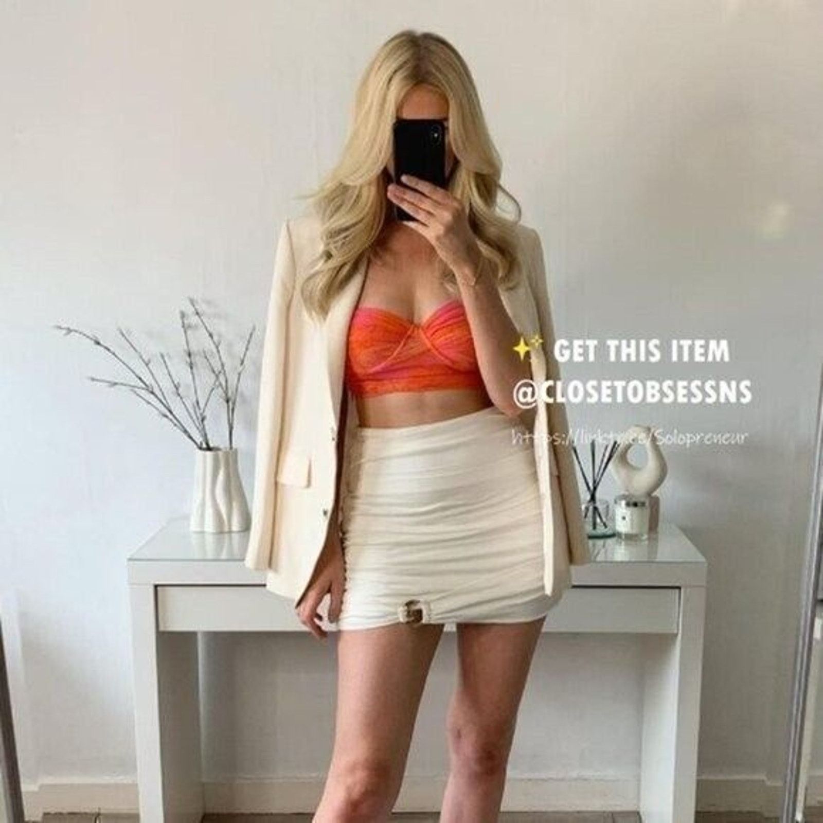 Zara ZARA BLOGGER FAVE!!! Linen Blend Mini Skirt NWT Size 28" / US 6 / IT 42 - 13 Thumbnail