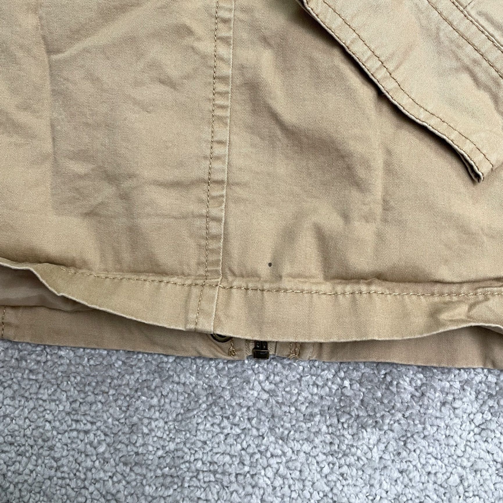 Forever 21 FOREVER 21 Cargo Hoodie Jacket Women M Brown Cotton Full Zip Outdoor Casual Size M / US 6-8 / IT 42-44 - 6 Thumbnail