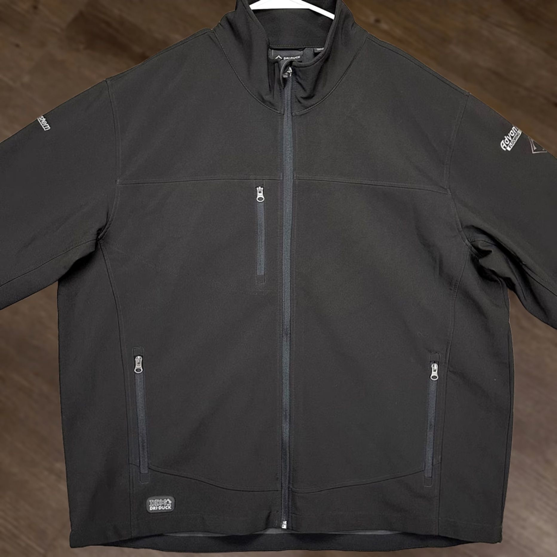 Vintage DDX Full Zip Jacket Men 2XL Black Fleece Lined Softshell Stretch Outdoor Walking Shirt Jacket Mens XLT Size US XXL / EU 58 / 5 - 1 Thumbnail