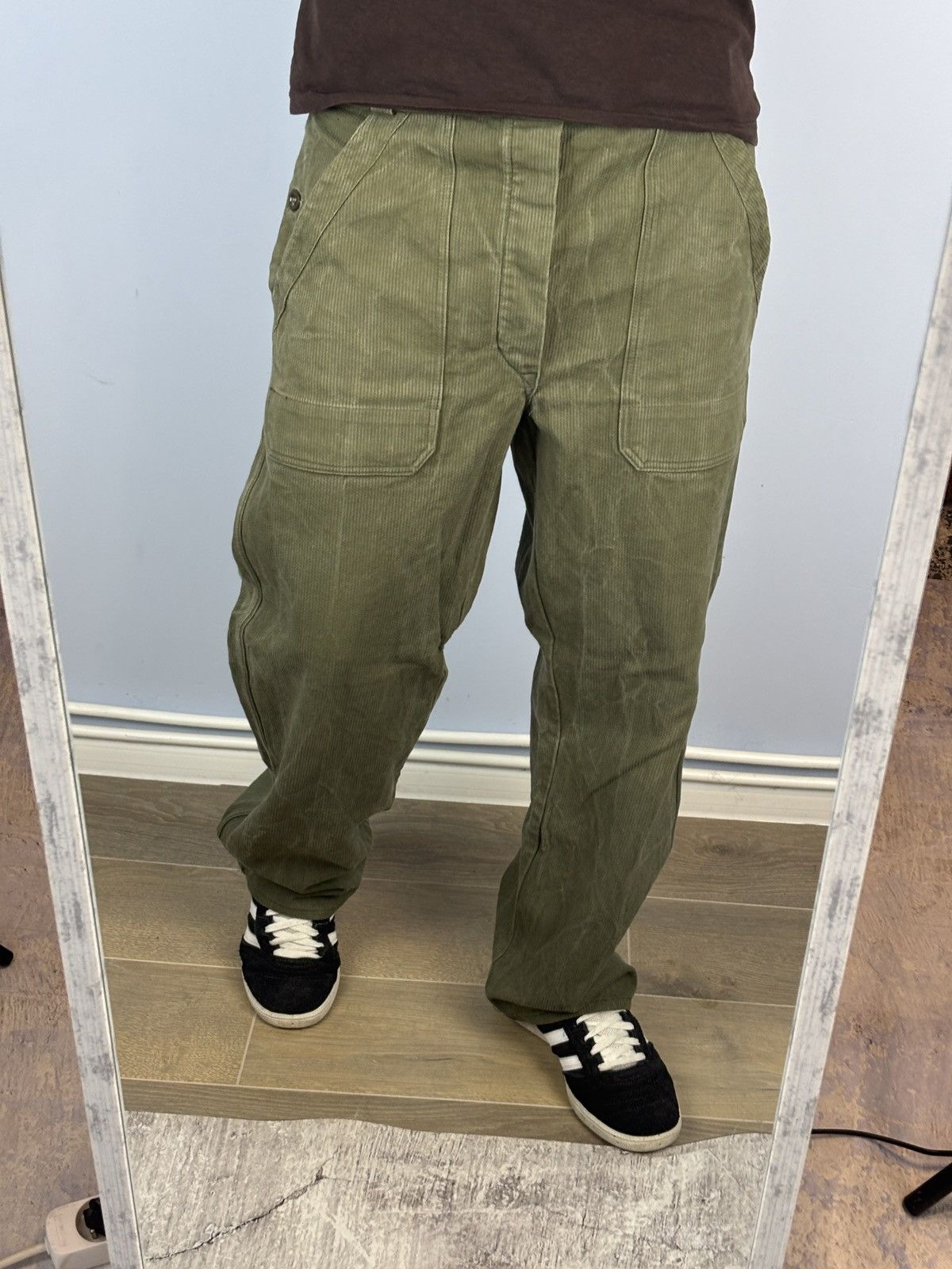 Vintage Vintage military style pants khaki green mens Size US 34 / EU 50 - 10 Thumbnail