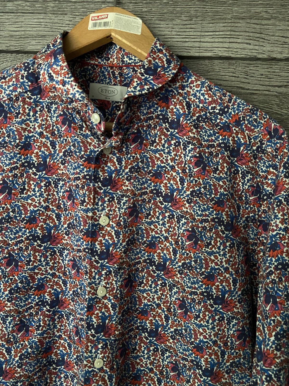 Eton Eton shirt slim classic multicolour flowers Size US S / EU 44-46 / 1 - 2 Thumbnail
