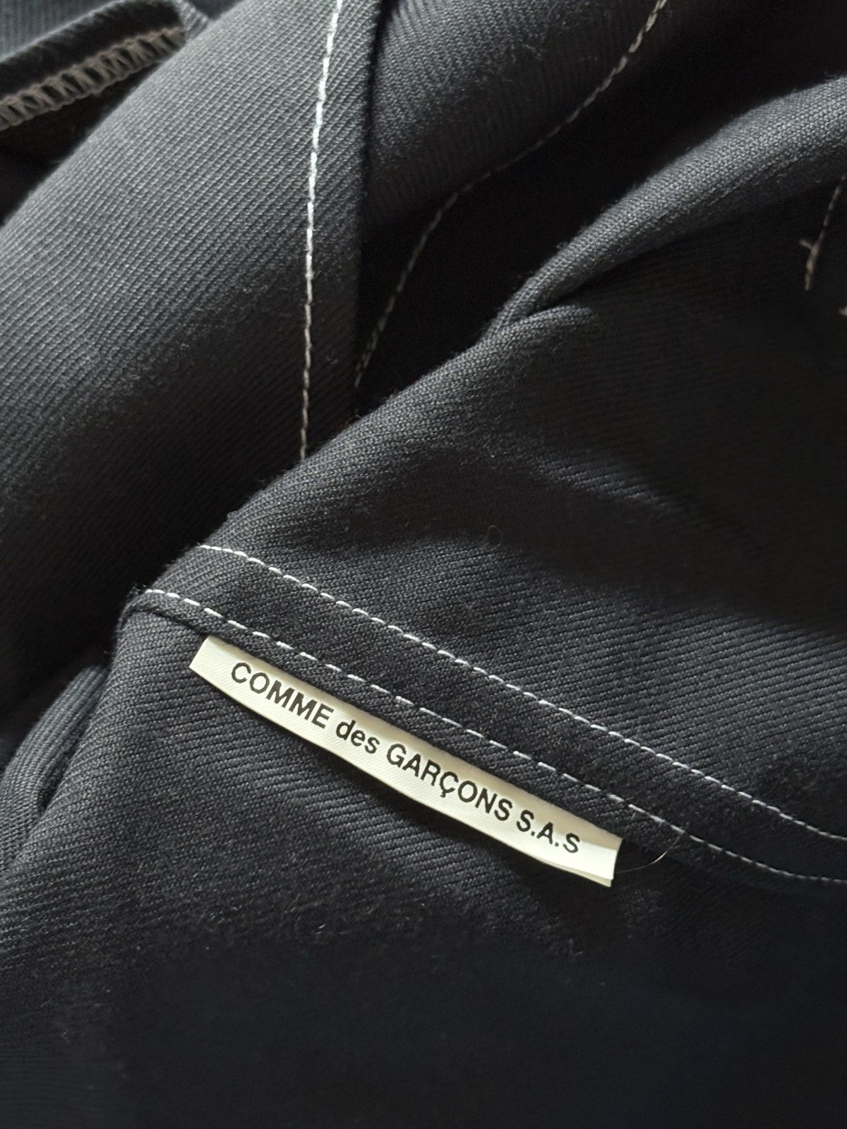 Comme des Garcons COMME des GARCONS SHIRT CONTRAST STITCH WOOL BLEND JACKET Size L / US 10 / IT 46 - 11 Thumbnail