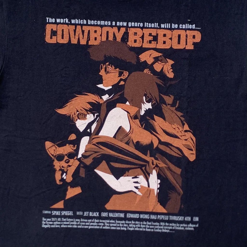 Anime Vintage Cowboy Bebop 20th Anniversary Japanese Anime T-shirt Size US L / EU 52-54 / 3 - 5 Thumbnail