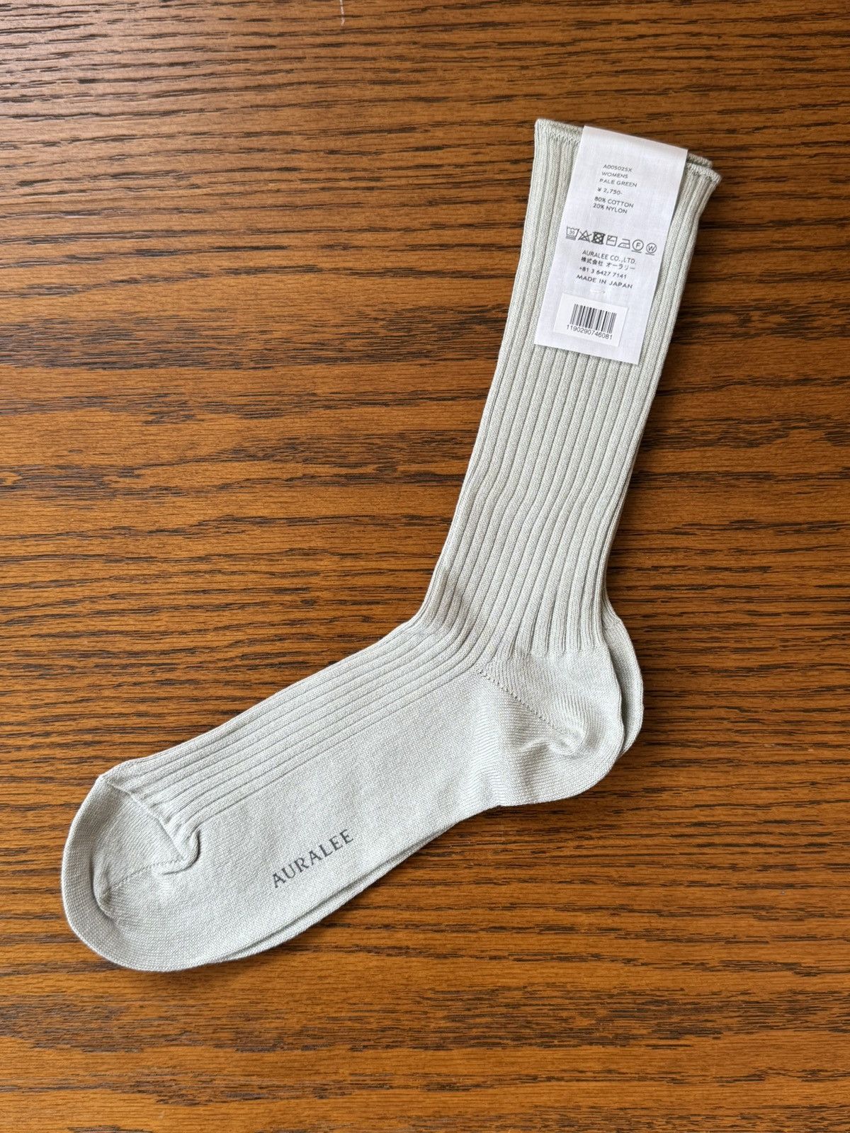 Auralee Auralee High Gauge Women’s Socks Green Size ONE SIZE - 1 Thumbnail