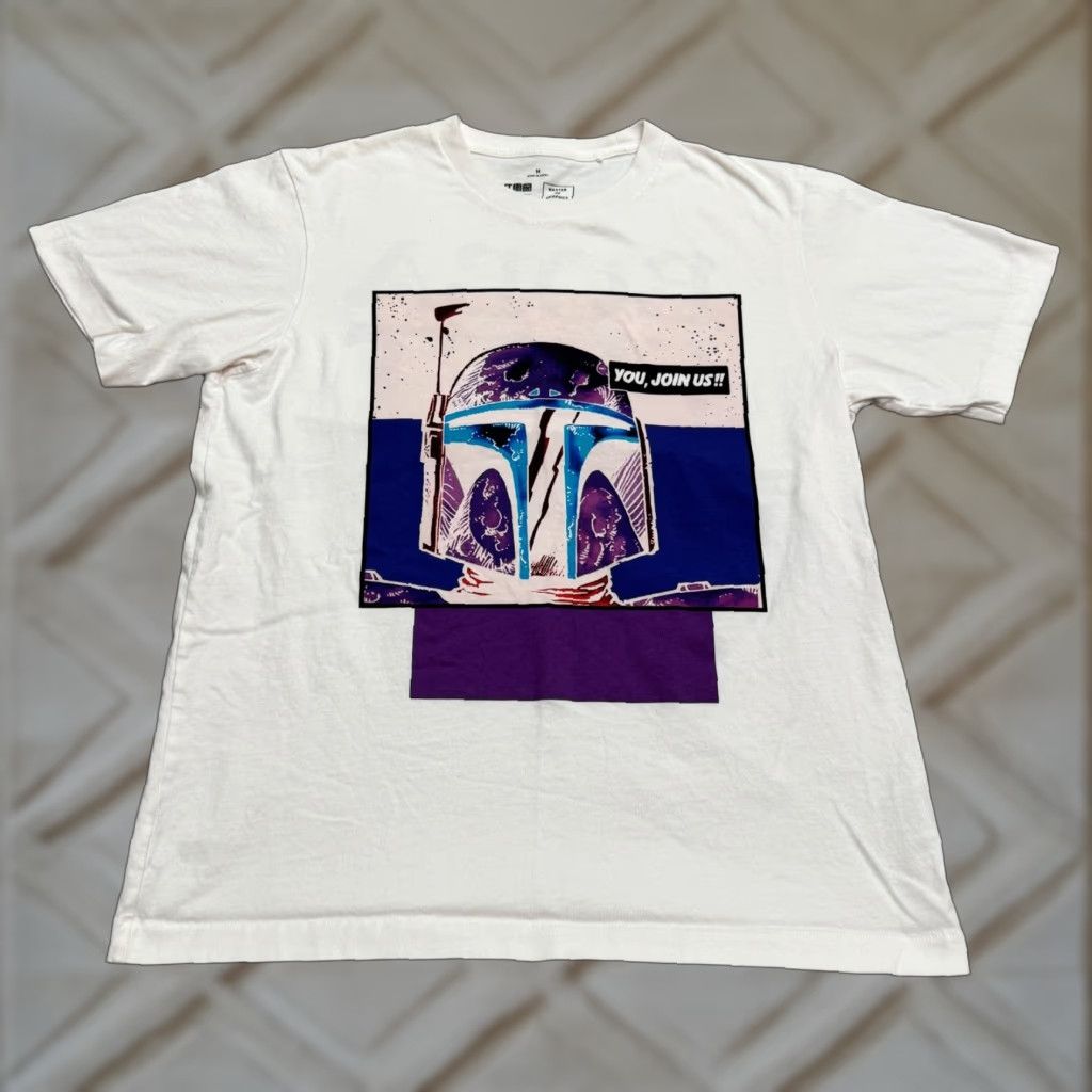 Uniqlo Uniqlo Star Wars Boba Fett Graphic T-Shirt Men Medium White Anime Manga Tee Size US M / EU 48-50 / 2 - 1 Thumbnail