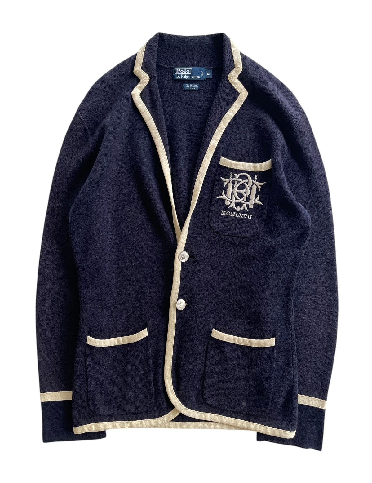 Polo Ralph Lauren Polo R.Lauren MCMLXVII Knit Cardigan Navy Size US M / EU 48-50 / 2 - 1 Thumbnail