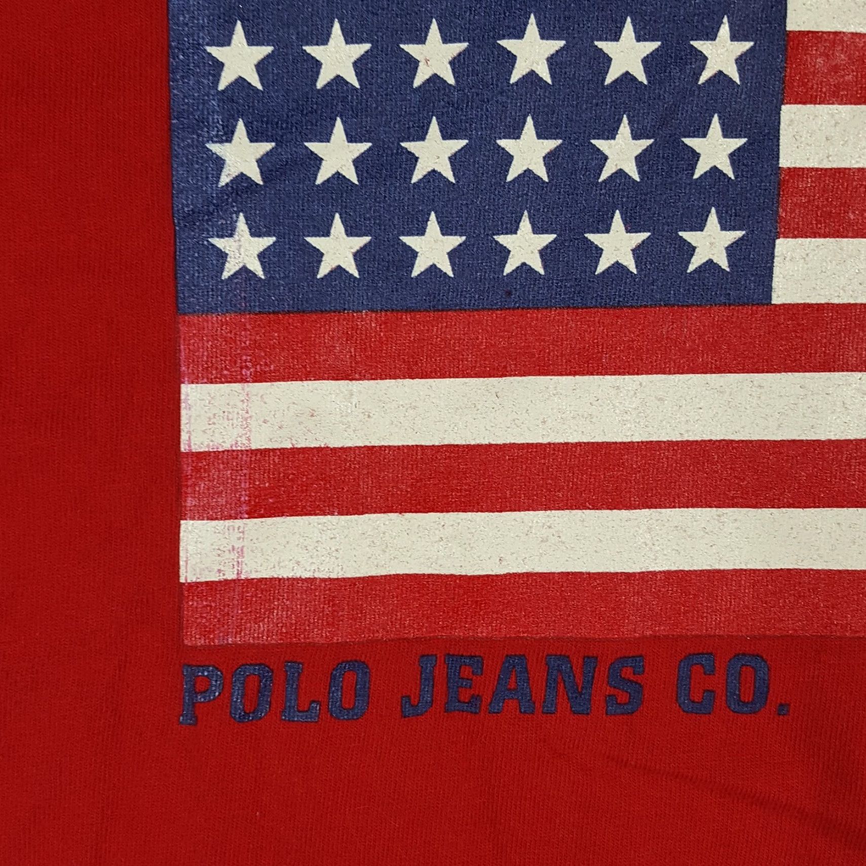 Ralph Lauren VINTAGE Ralph Lauren Polo T-Shirt Men's Medium Red Flag Logo 90s 00s Y2K Retro American Style Size US M / EU 48-50 / 2 - 4 Thumbnail