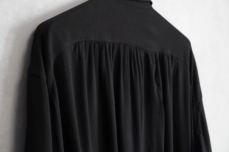 Yohji Yamamoto Yohji Yamamoto 13SS Triple Pocket Rayon Long Shirt 2505-Nex Size US XL / EU 56 / 4 - 5 Thumbnail