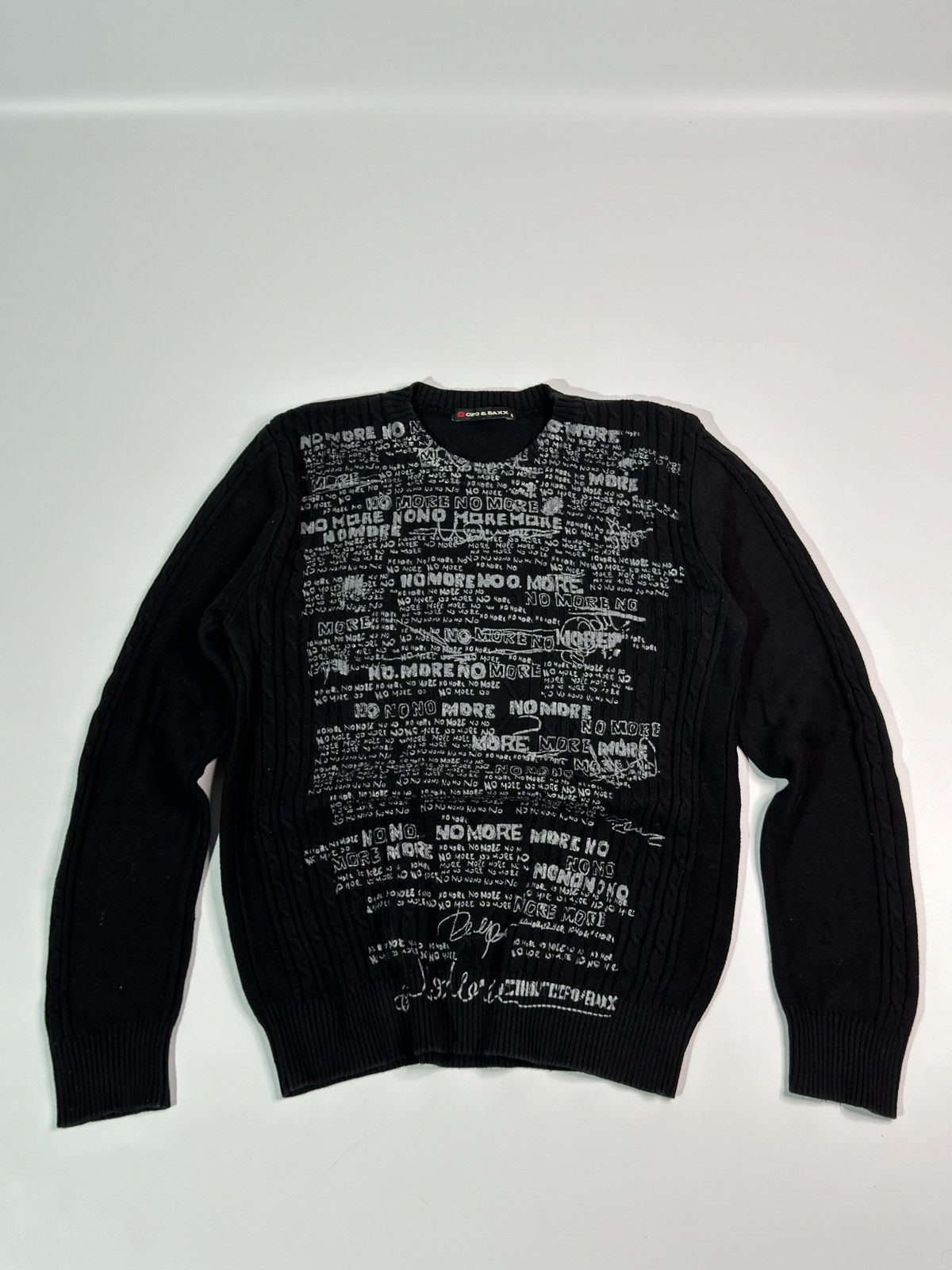 Vintage VTG Via Europa Coogi Hip Hop Rap Texture Knit Sweater 