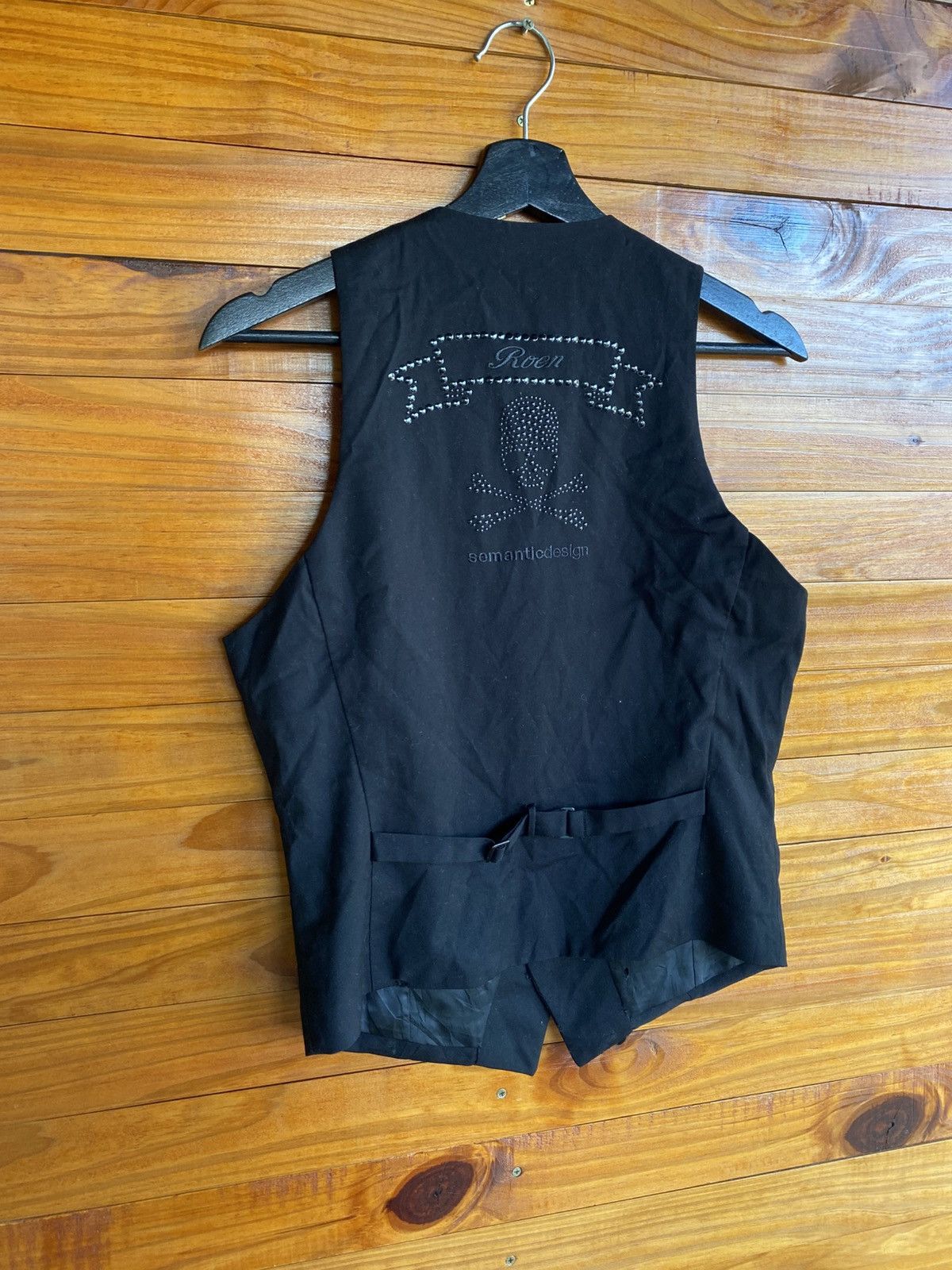 Roen Roen × Semantic Design Skull Vest – Gothic Rock Men’s Black Size US S / EU 44-46 / 1 - 9 Thumbnail