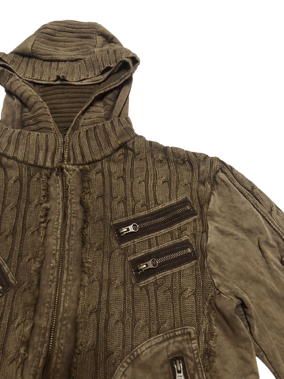 Beams Plus 🇯🇵Beams Multipocket Hoodie Knit Faded Brown Size US M / EU 48-50 / 2 - 6 Thumbnail