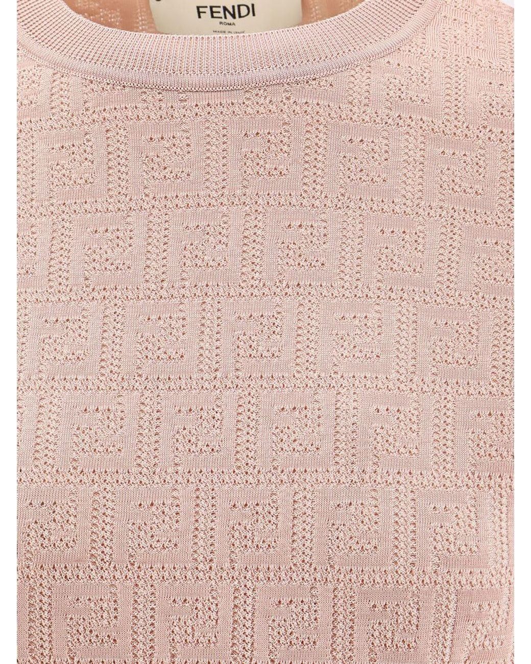 Fendi o1s1wg110326 Jumper in Pink Size S / US 4 / IT 40 - 3 Thumbnail