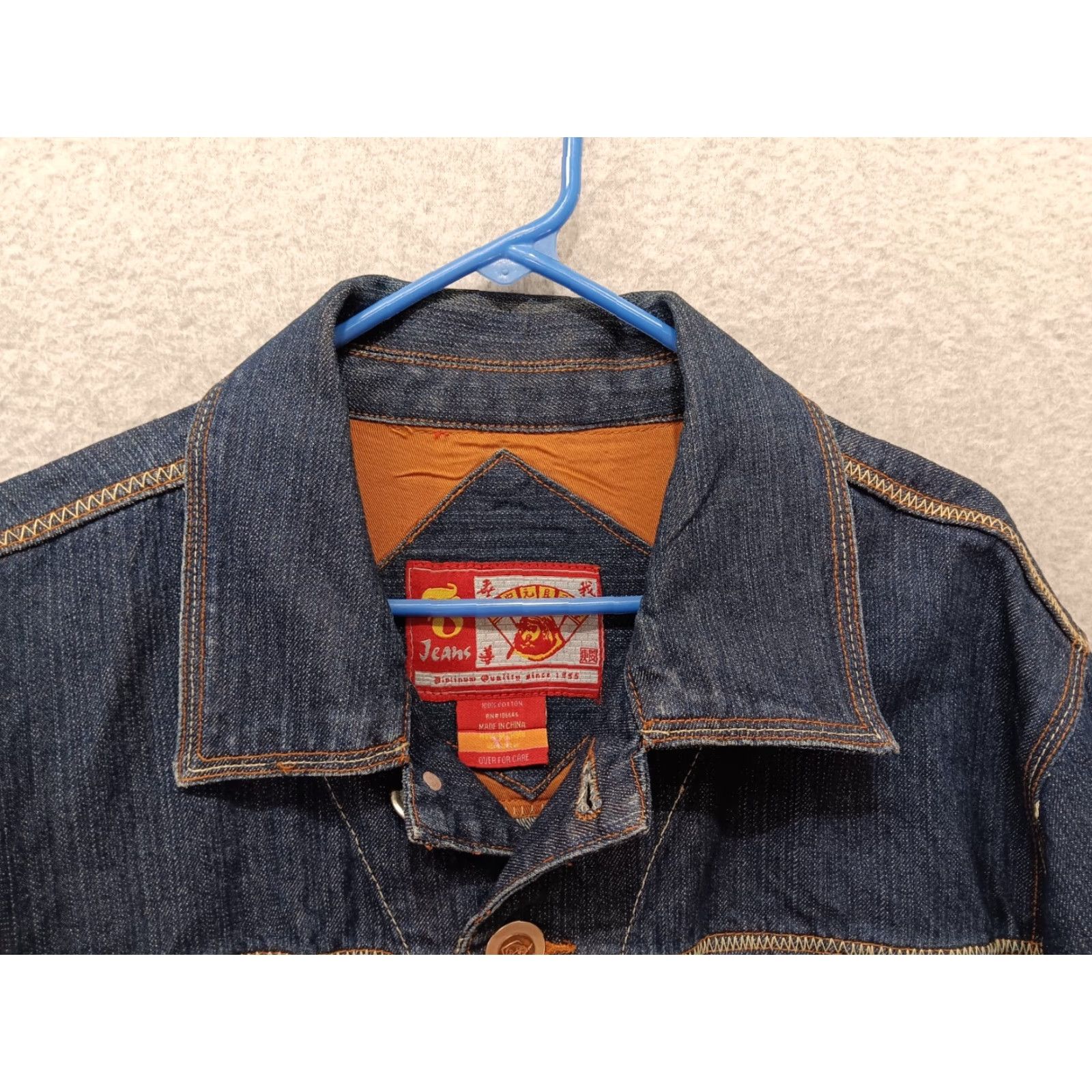 Vintage Urban Folks Jacket Men's Size XL Blue Denim 100% Cotton Jacket Button Front Size US XL / EU 56 / 4 - 5 Thumbnail