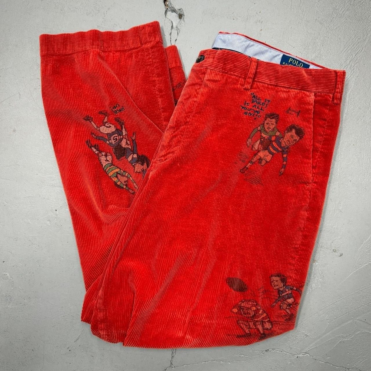 Polo Ralph Lauren Polo Ralph Lauren Orange Rugby Corduroy Chino Pants 38 x 29 Size US 38 / EU 54 - 1 Thumbnail