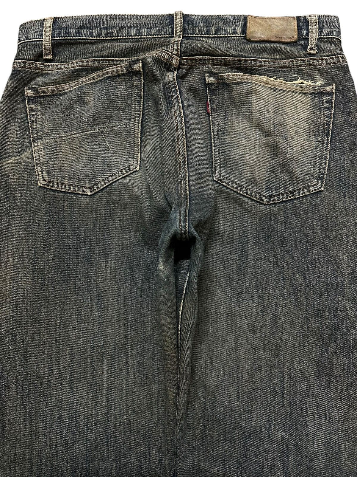 Japanese Brand Vintage Japanes Brand Mud Wash Faded Distressed Baggy Jeans Size US 34 / EU 50 - 5 Thumbnail