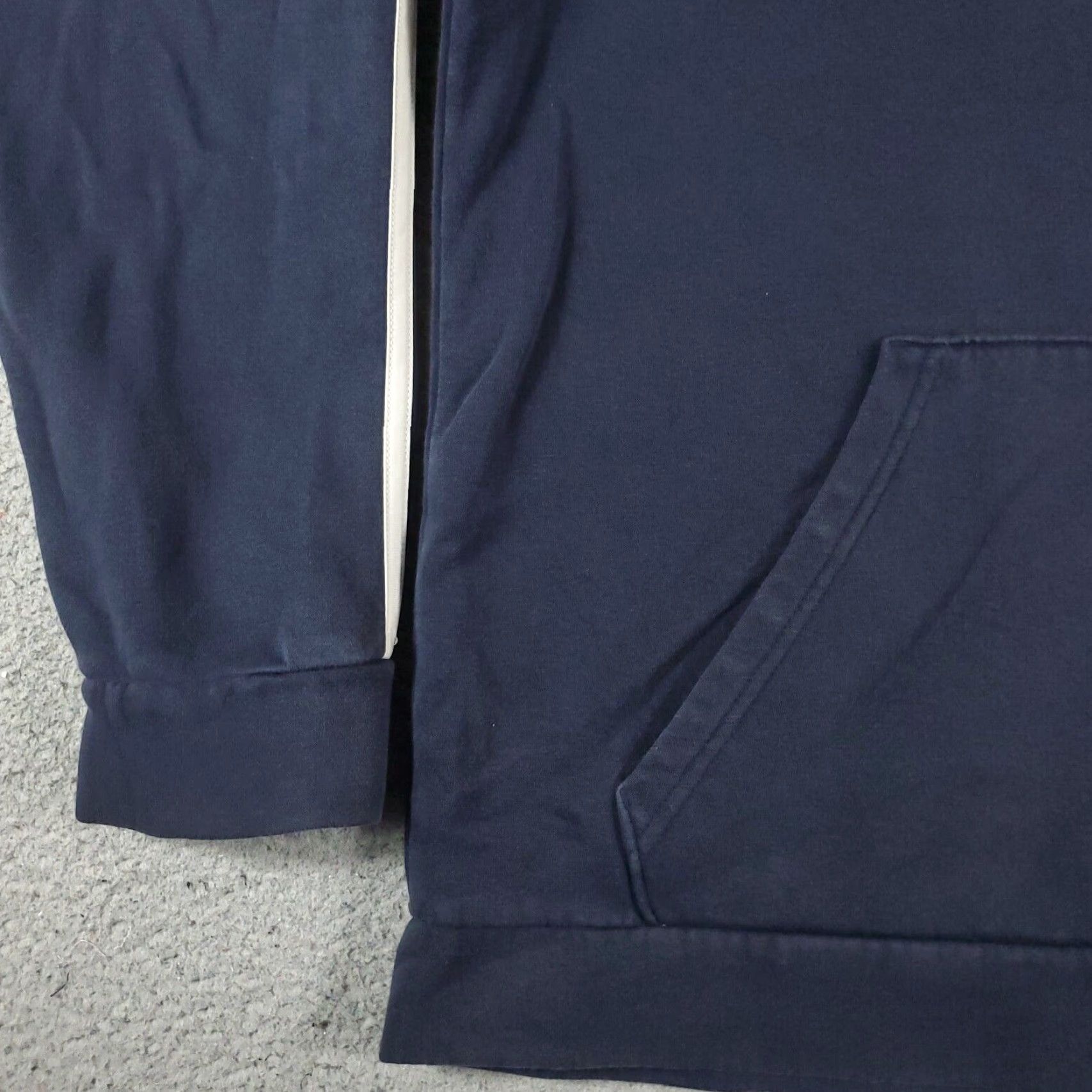 Adidas adidas Hoodie Mens Large Blue Pullover Sweatshirt Hooded Sweater Casual Knit Logo Mock Neck Long Sleeve Pullover Size US L / EU 52-54 / 3 - 3 Thumbnail