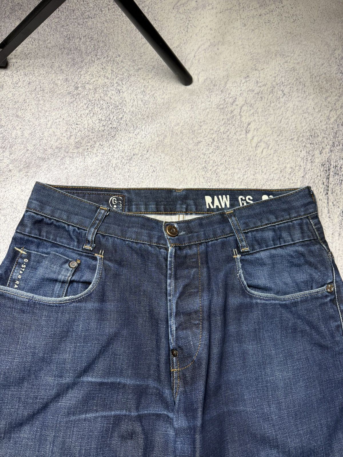 G-Star Vintage G Star Raw Denim Streetwear Jeans Japanese Y2K 30 Size US 31 - 18 Thumbnail