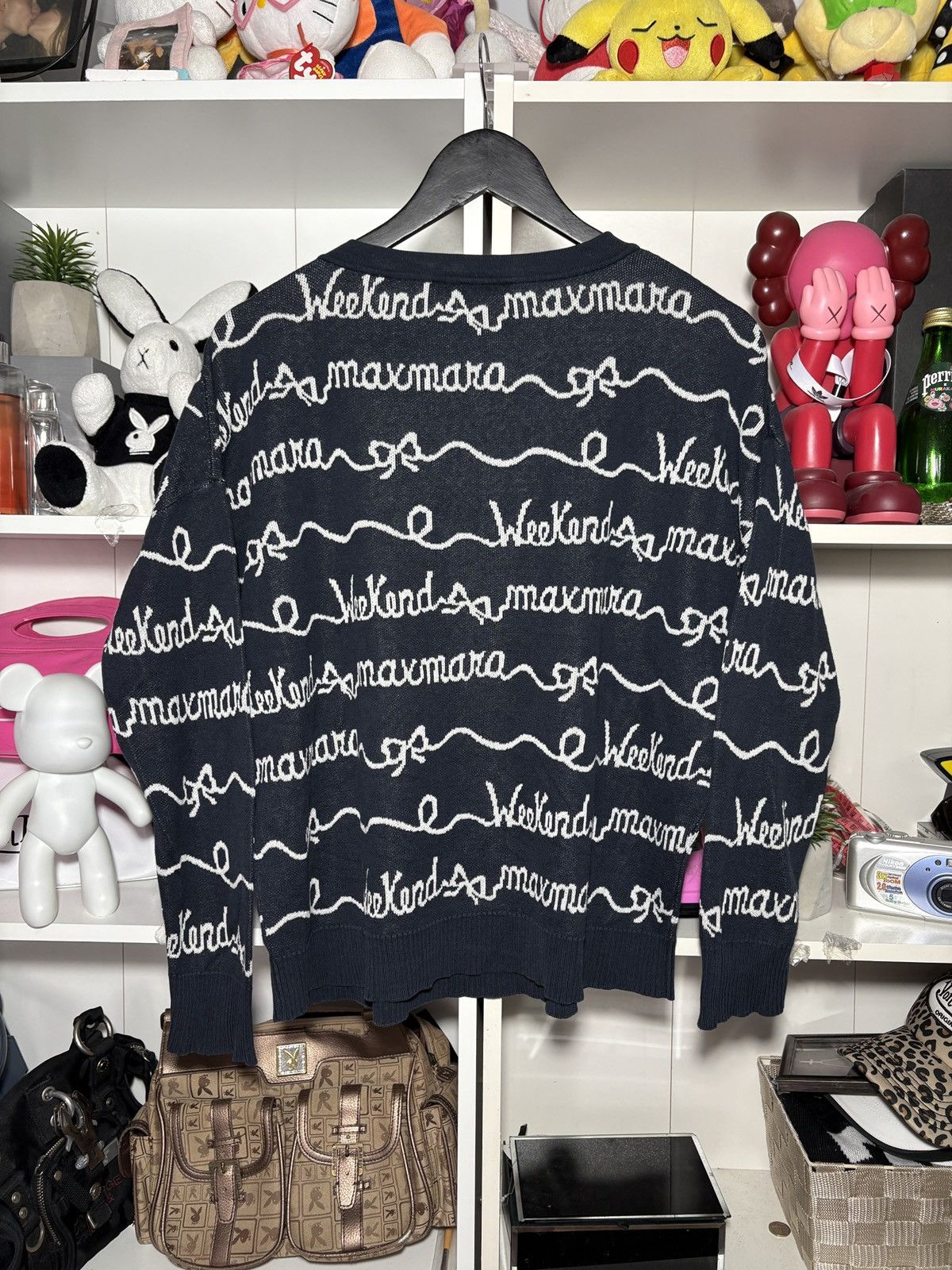 Max Mara Rare Over Print Weekend Max Mara Crop Top Sweatshirt Size S / US 4 / IT 40 - 6 Thumbnail