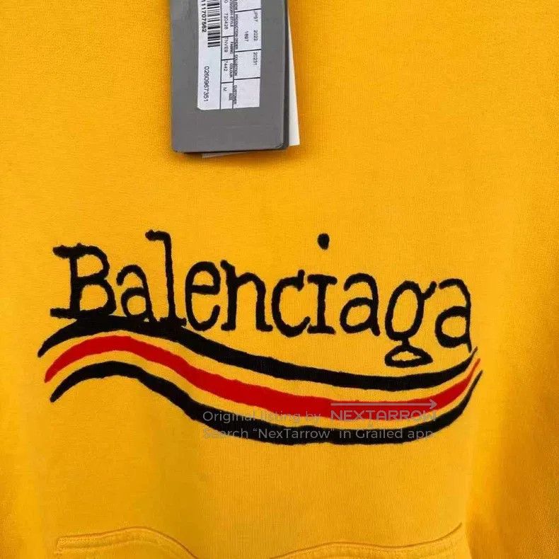 Balenciaga Balenciaga Yellow Graffiti Coca-Cola Hoodie Size US M / EU 48-50 / 2 - 2 Thumbnail