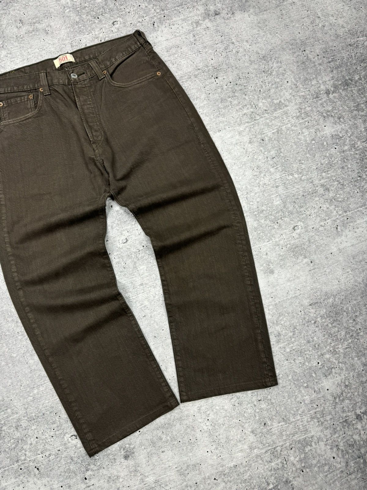 Levi's × Levi's Vintage Clothing × Vintage Vintage Levi’s 501 Rare Brown Denim Jeans Trousers Pants Size US 33 - 3 Thumbnail