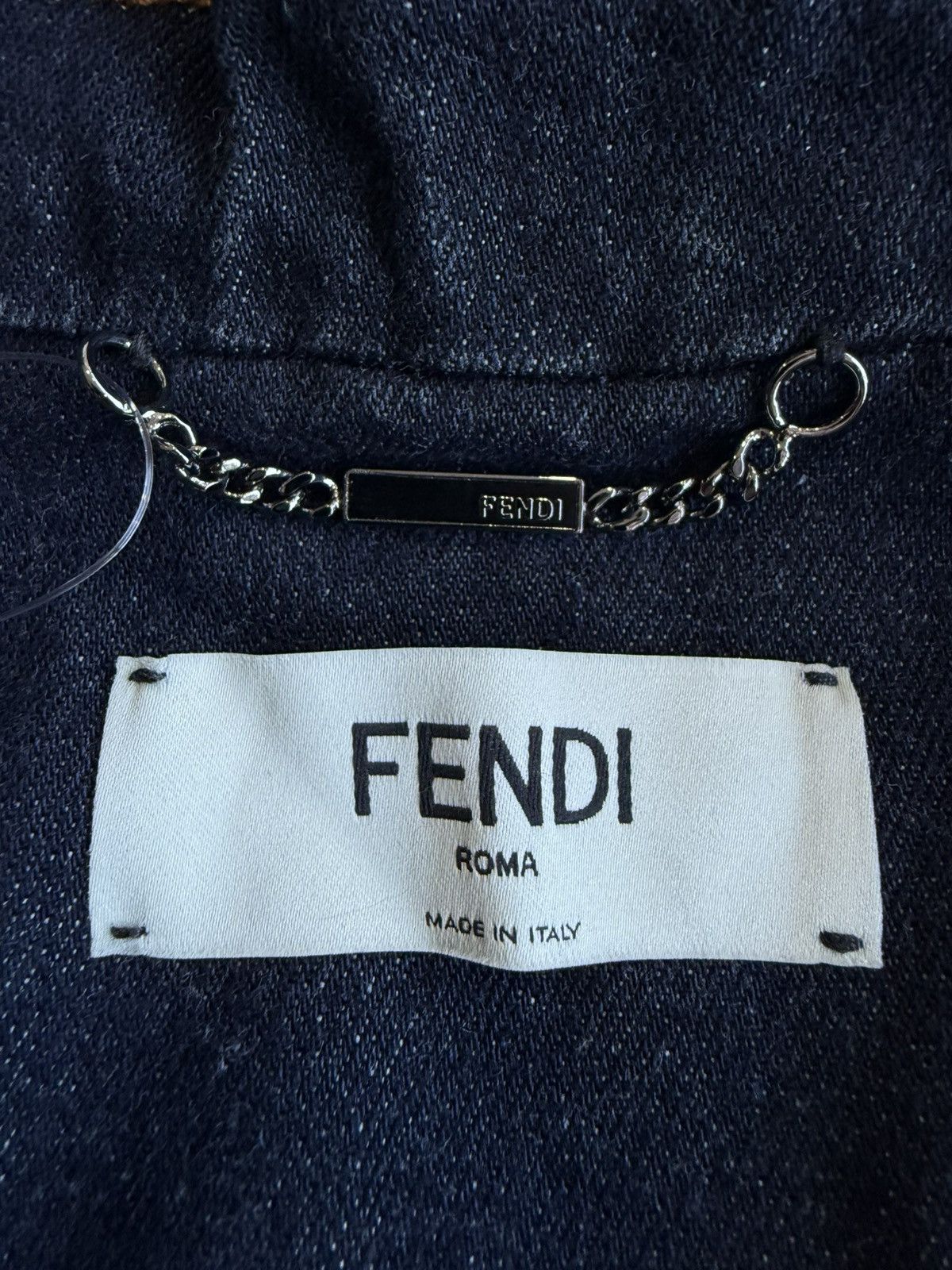 Fendi Fendi - Cropped Patched Denim Jacket Size S / US 4 / IT 40 - 10 Thumbnail