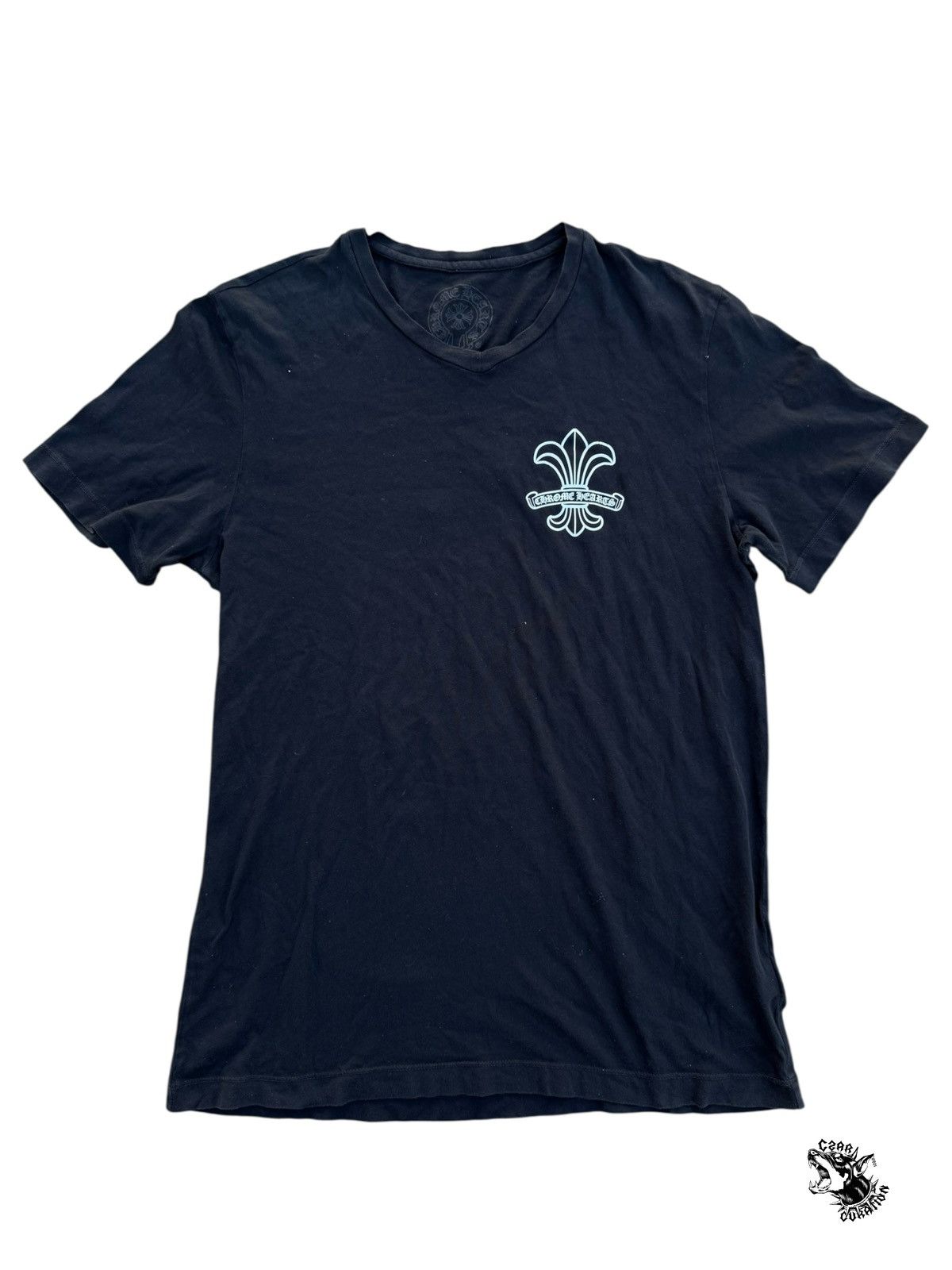 Chrome Hearts Chrome hearts fleur v neck t shirt Size US M / EU 48-50 / 2 - 1 Thumbnail