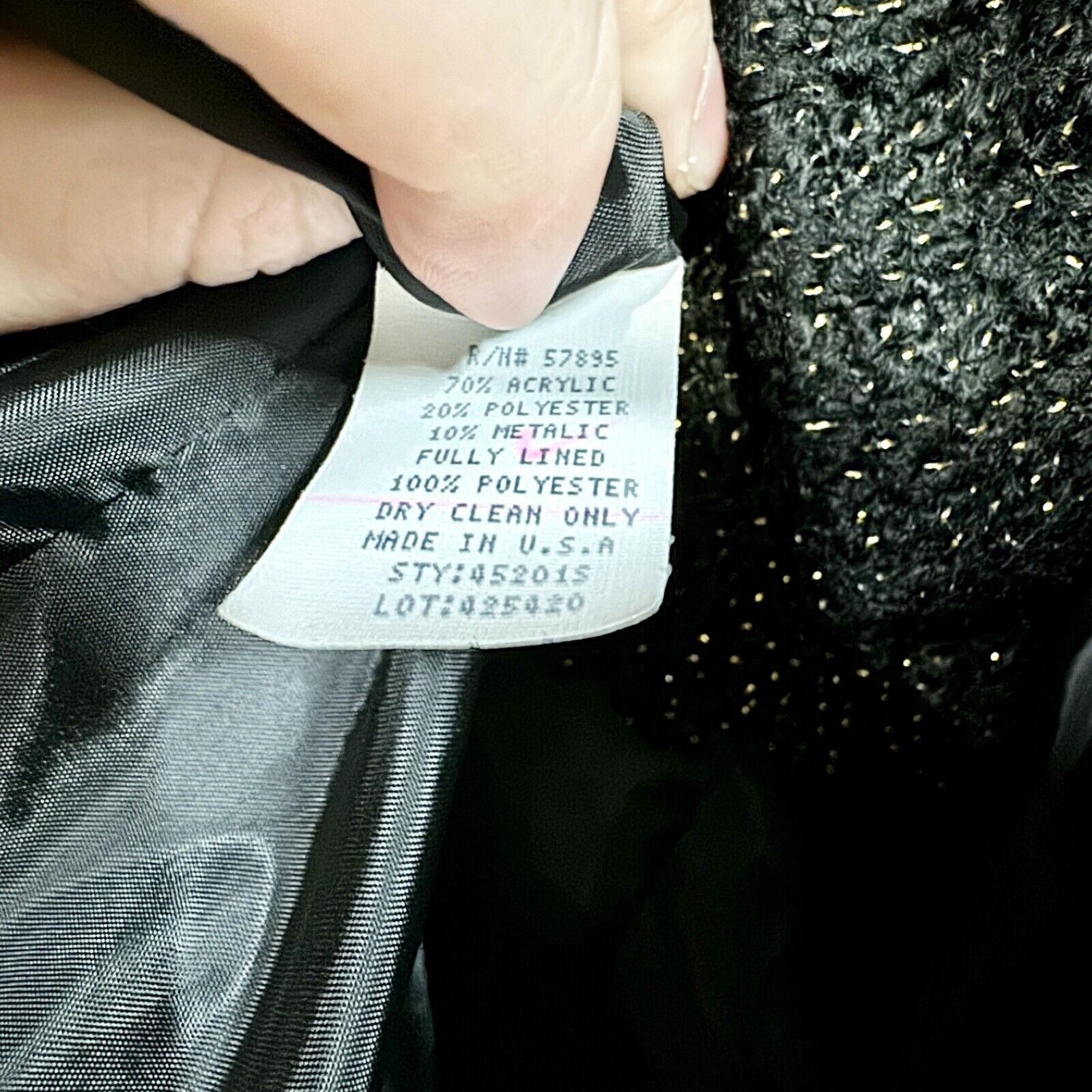 Other Requirments Jacket Women Size 16 Woven Tweed Button Down Size XXL / US 16-18 / IT 52-54 - 4 Thumbnail