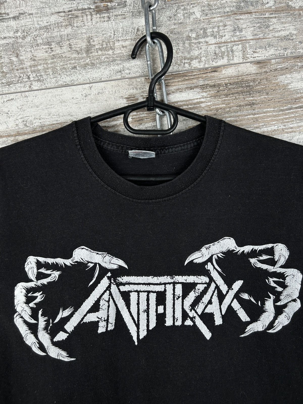 Band Tees × Vintage Mens Vintage Anthrax T Shirt rock band tee streetwear rare Size US S / EU 44-46 / 1 - 8 Thumbnail